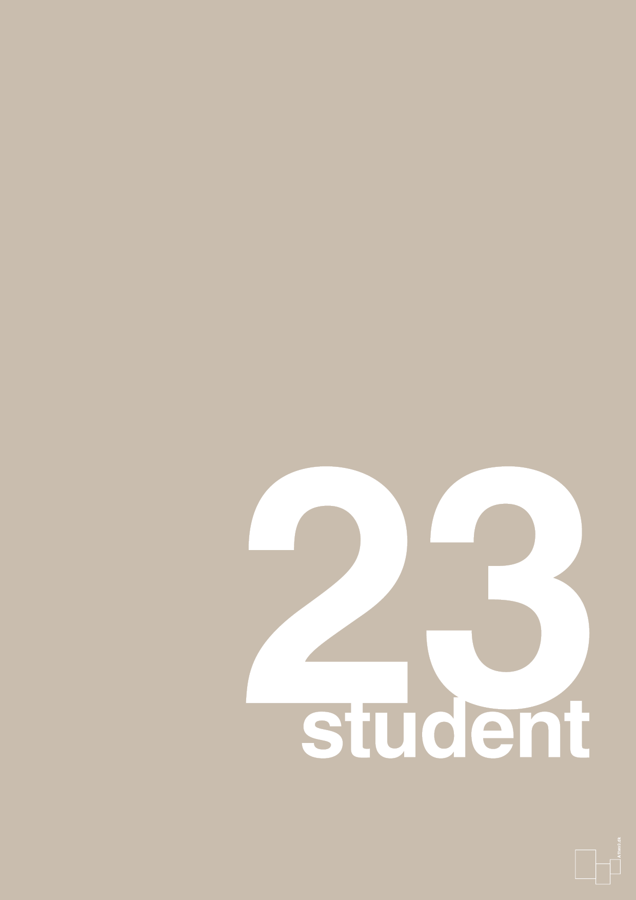student 2023 - Plakat med Begivenheder i Creamy Mushroom