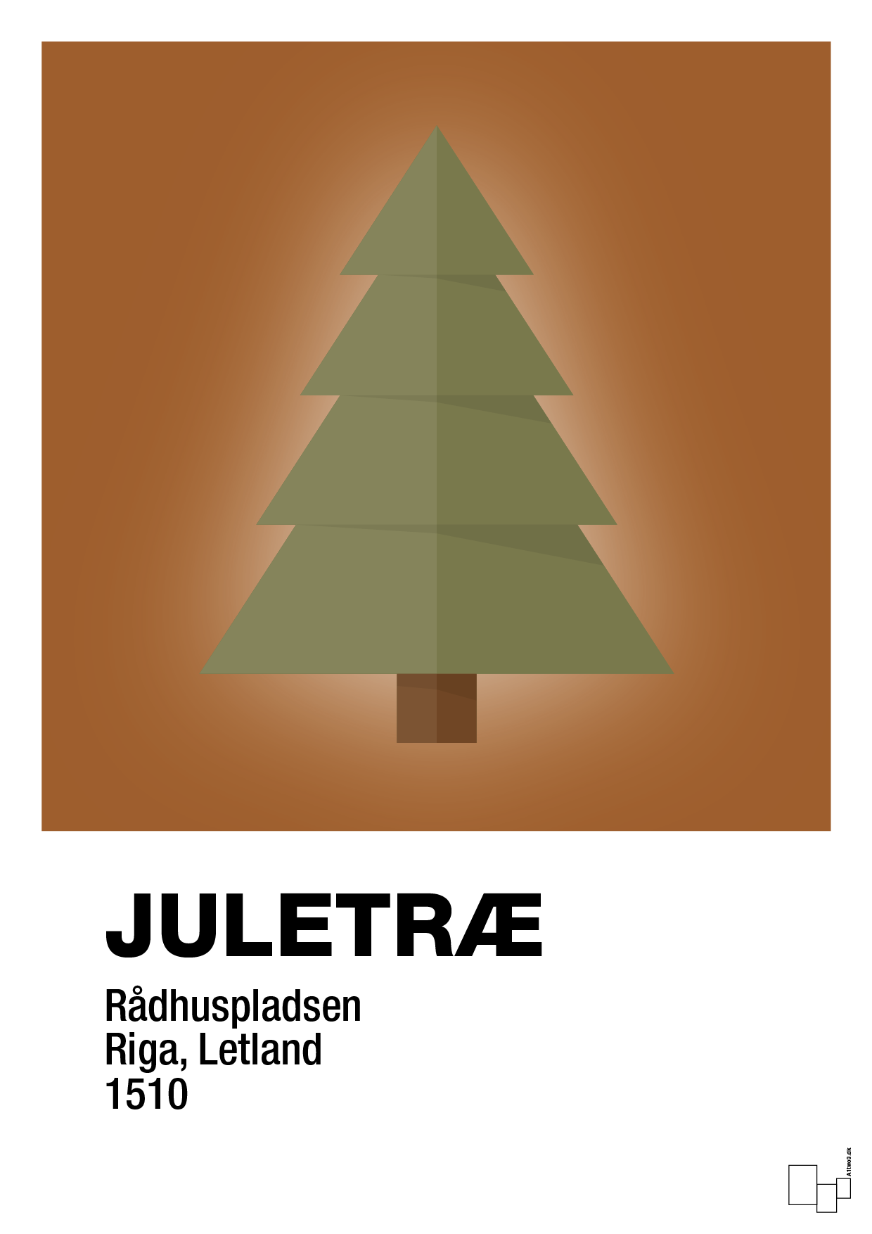 julepynt juletræ - Plakat med Begivenheder i Cognac
