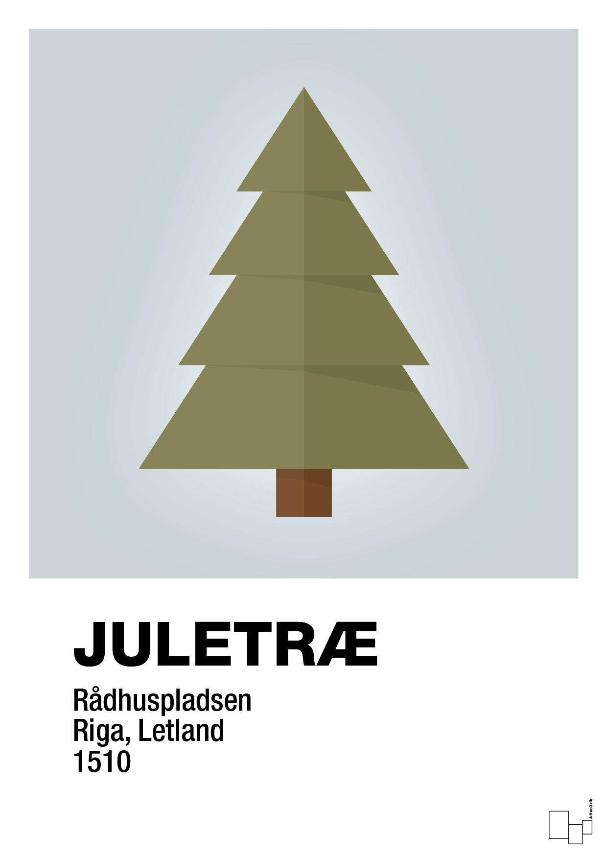 julepynt juletræ - Plakat med Begivenheder i Light Drizzle