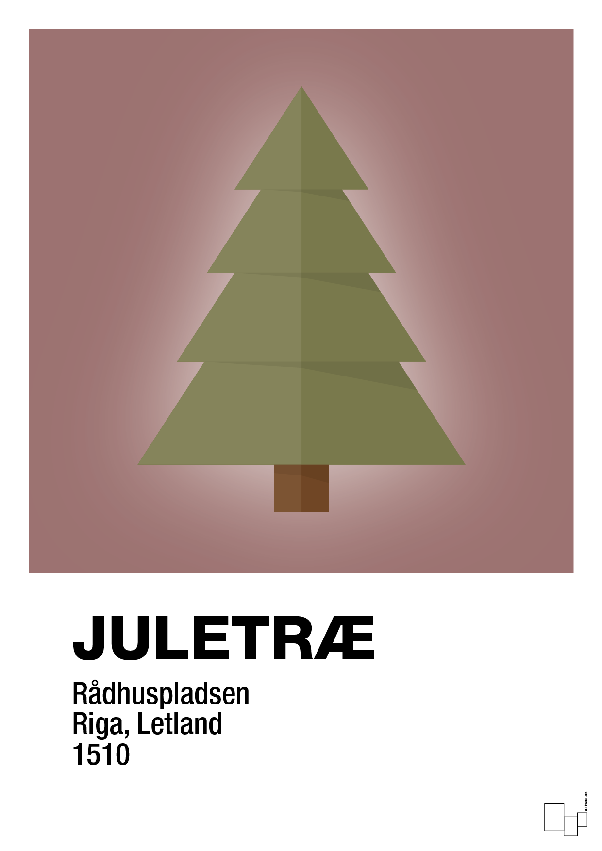 julepynt juletræ - Plakat med Begivenheder i Plum