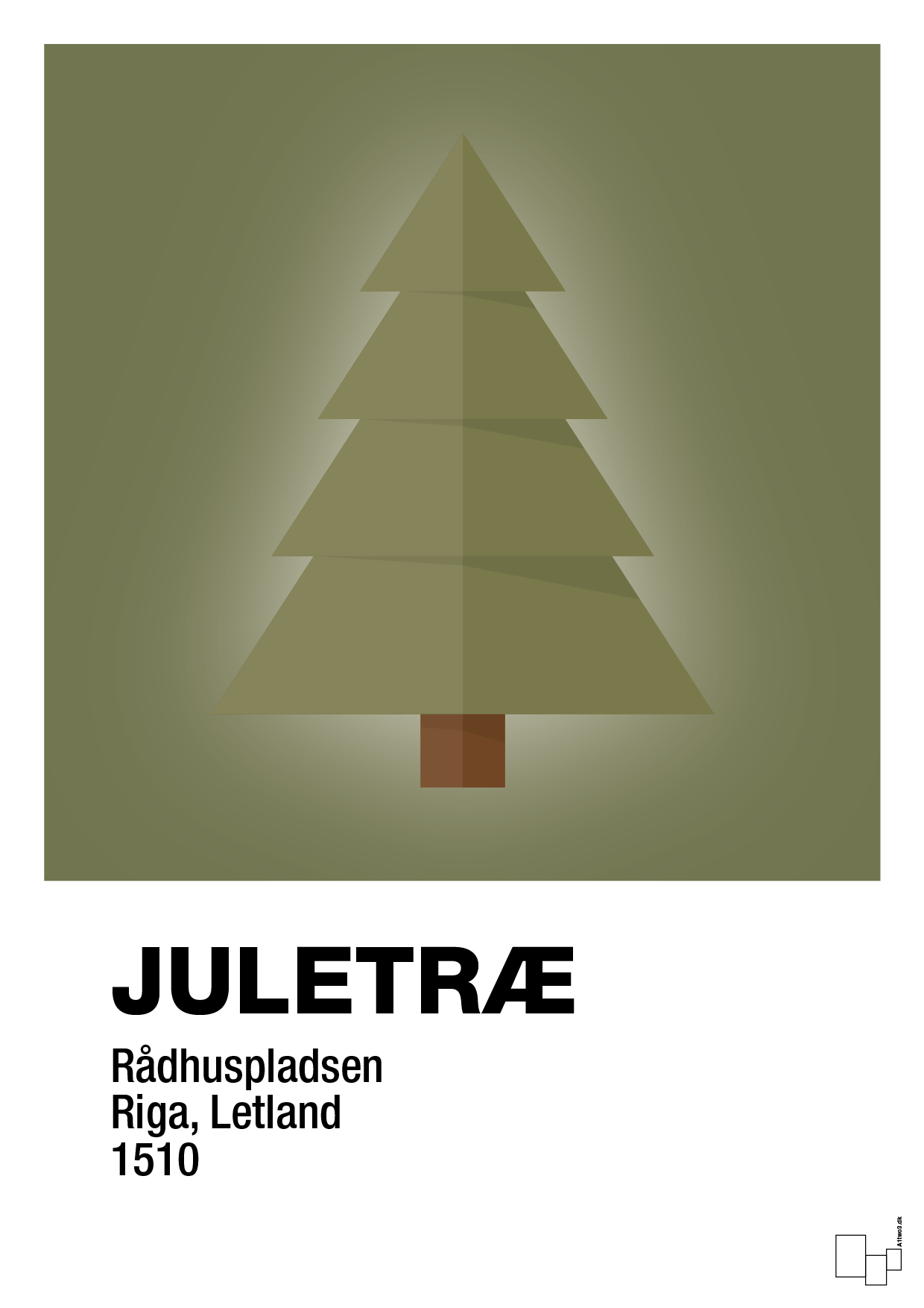 julepynt juletræ - Plakat med Begivenheder i Secret Meadow