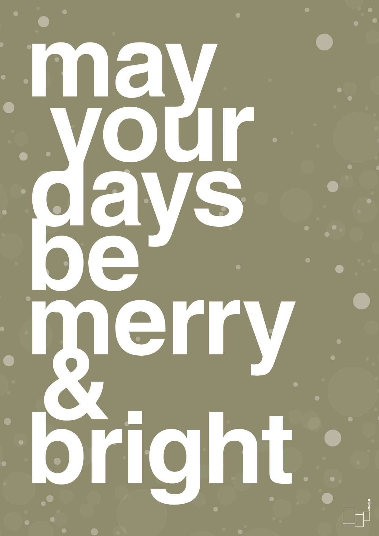 may your days be merry and bright - Plakat med Begivenheder i Misty Forrest