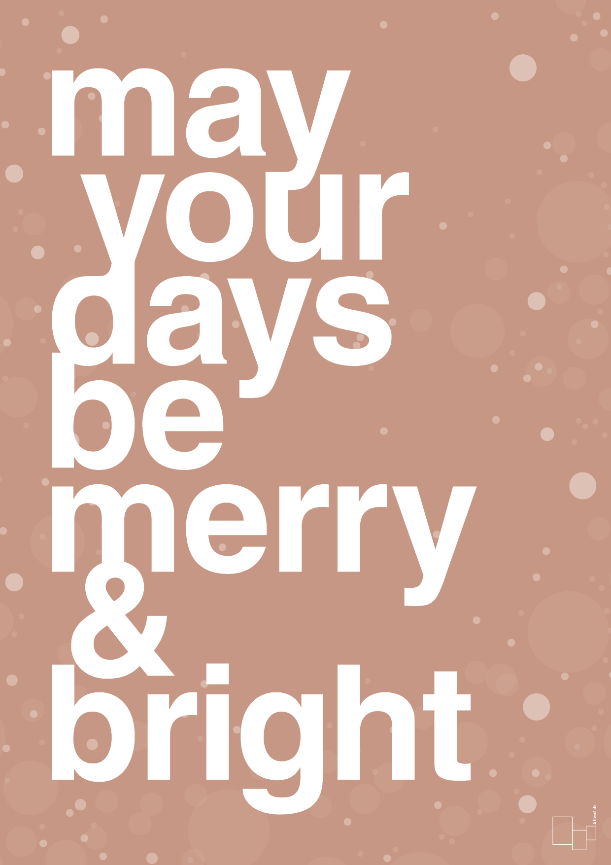 may your days be merry and bright - Plakat med Begivenheder i Powder