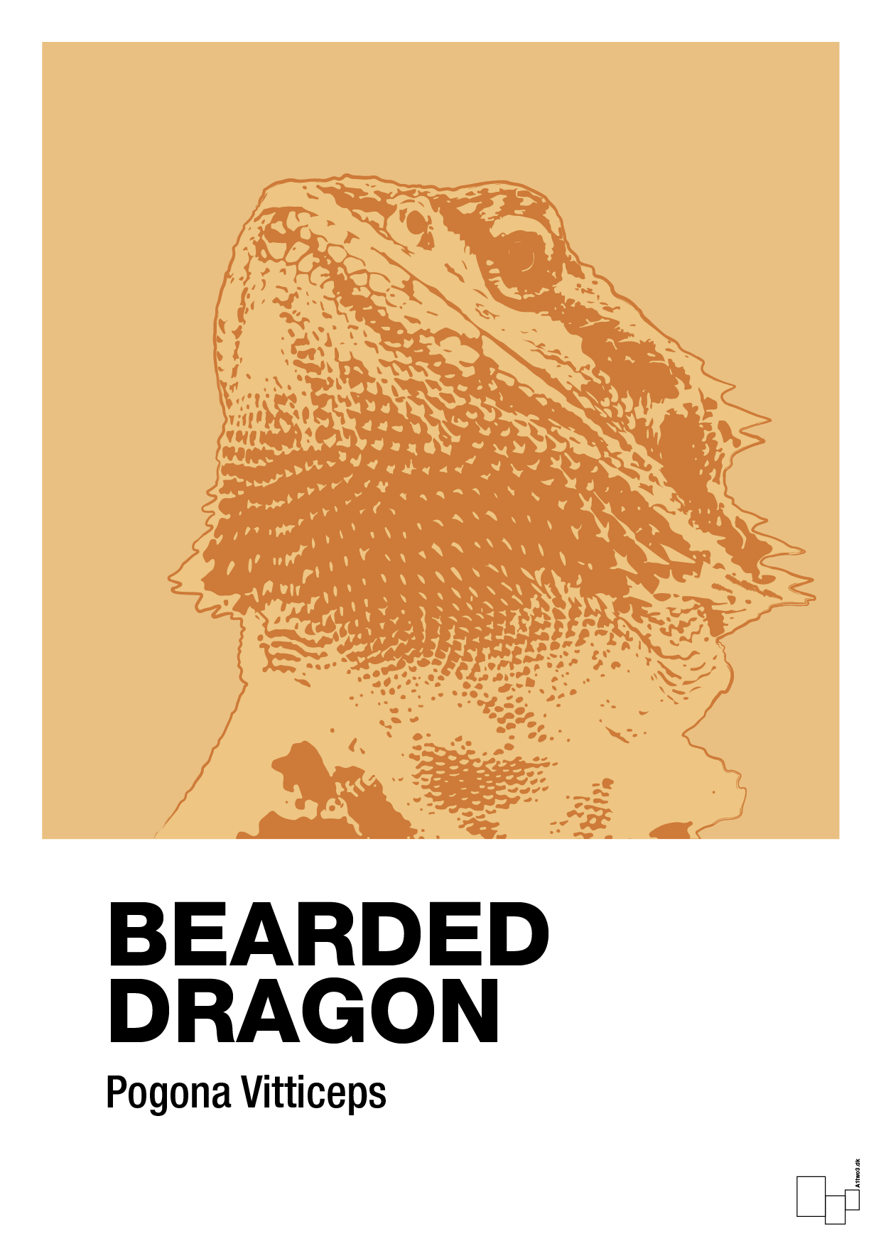 bearded dragon - Plakat med Videnskab i Charismatic