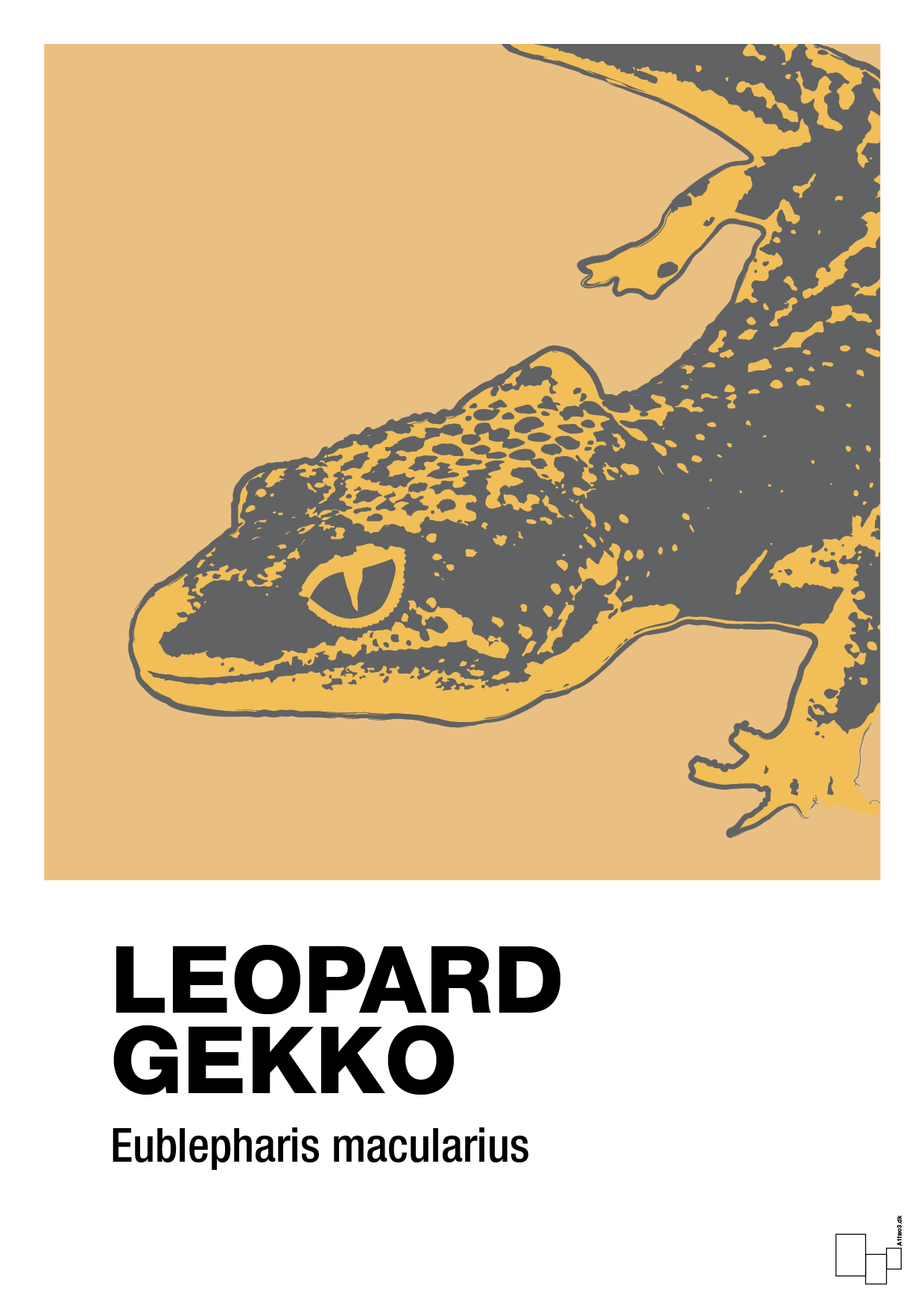 leopard gekko - Plakat med Videnskab i Charismatic