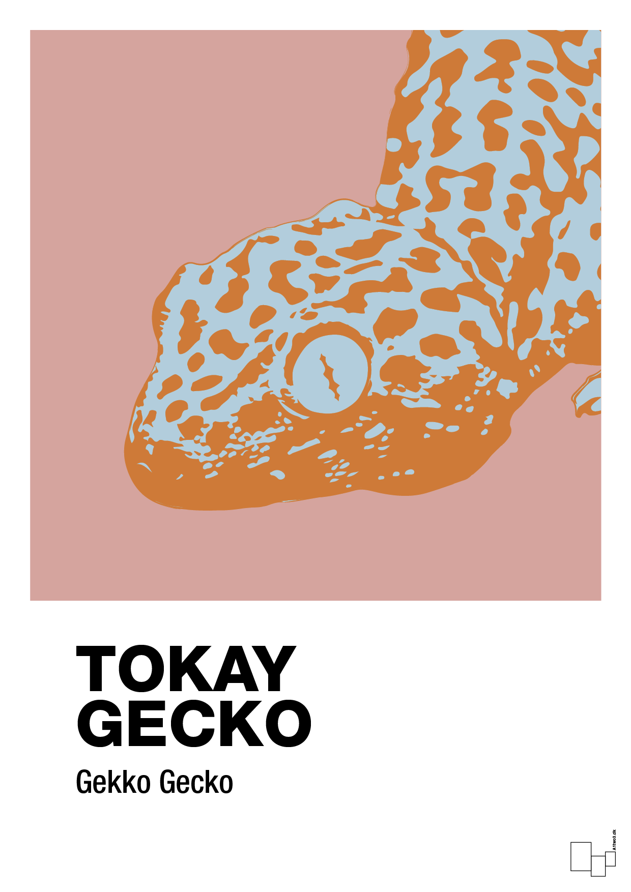 tokay gecko - Plakat med Videnskab i Bubble Shell