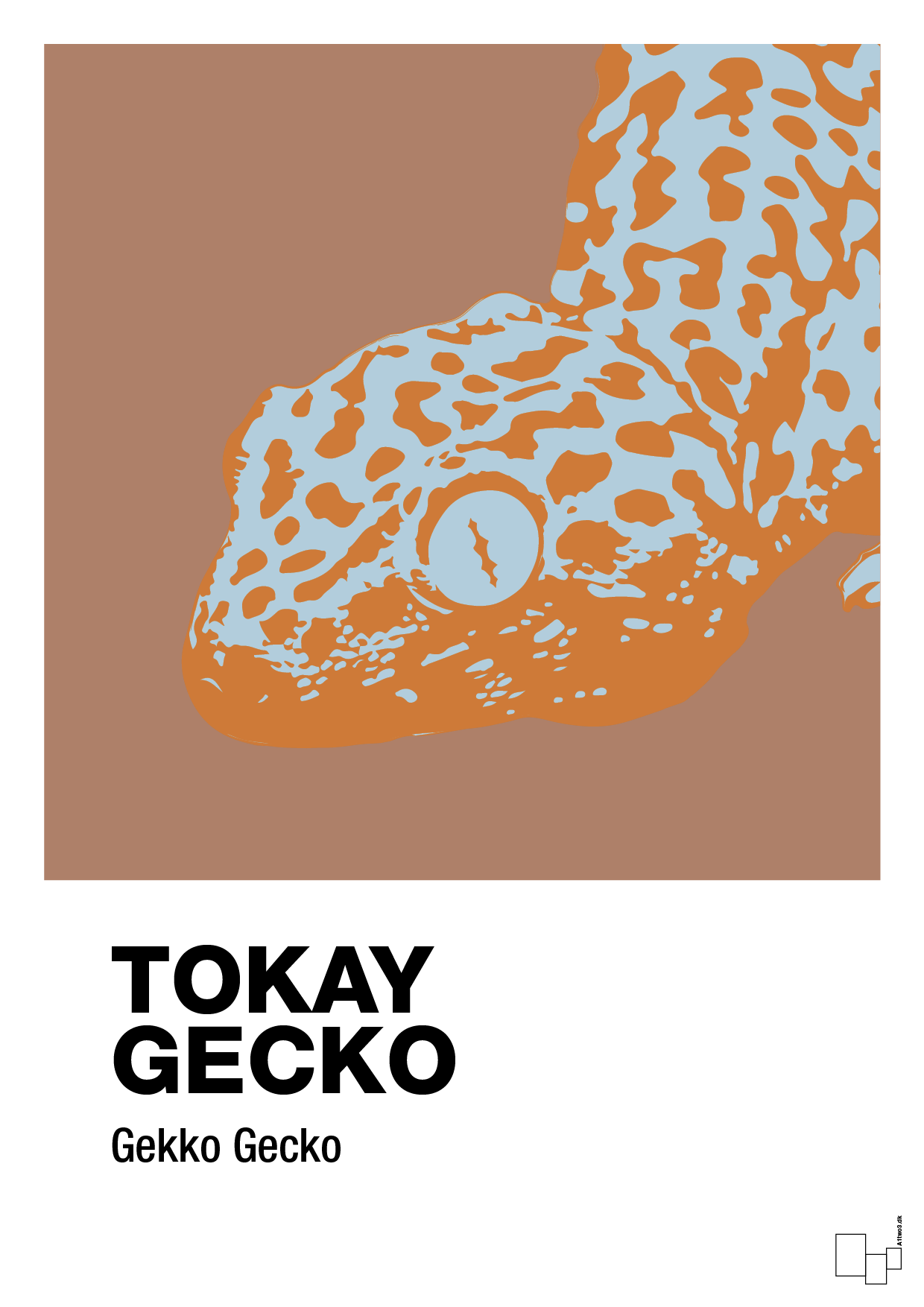 tokay gecko - Plakat med Videnskab i Cider Spice
