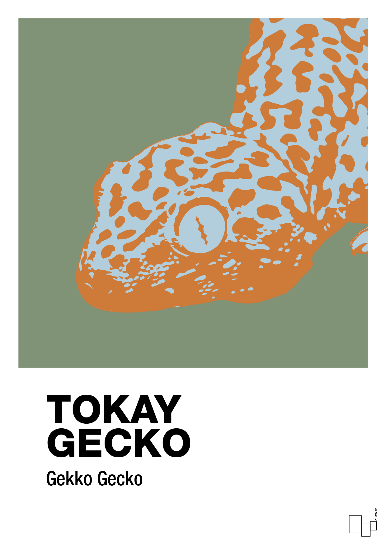 tokay gecko - Plakat med Videnskab i Jade