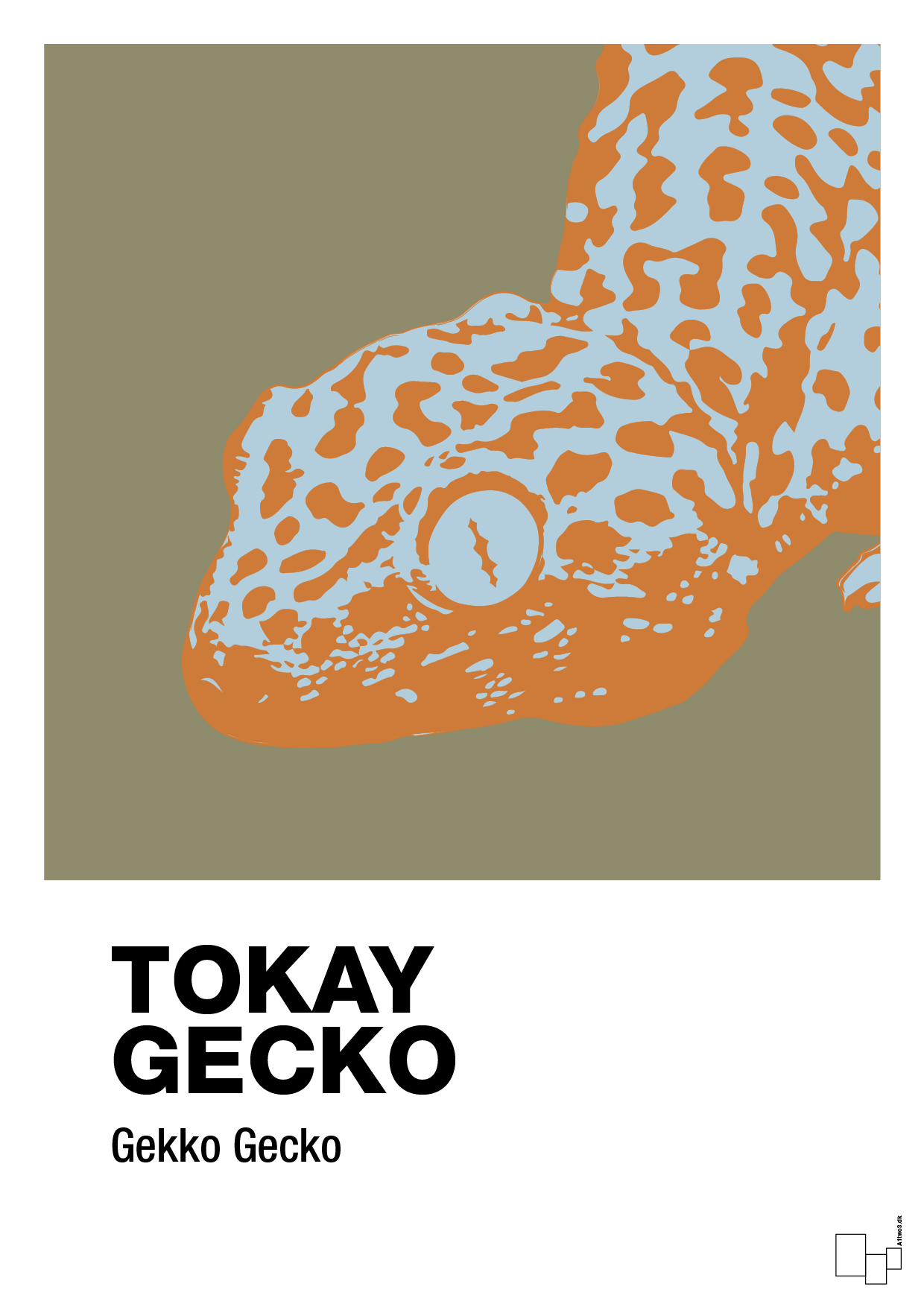 tokay gecko - Plakat med Videnskab i Misty Forrest