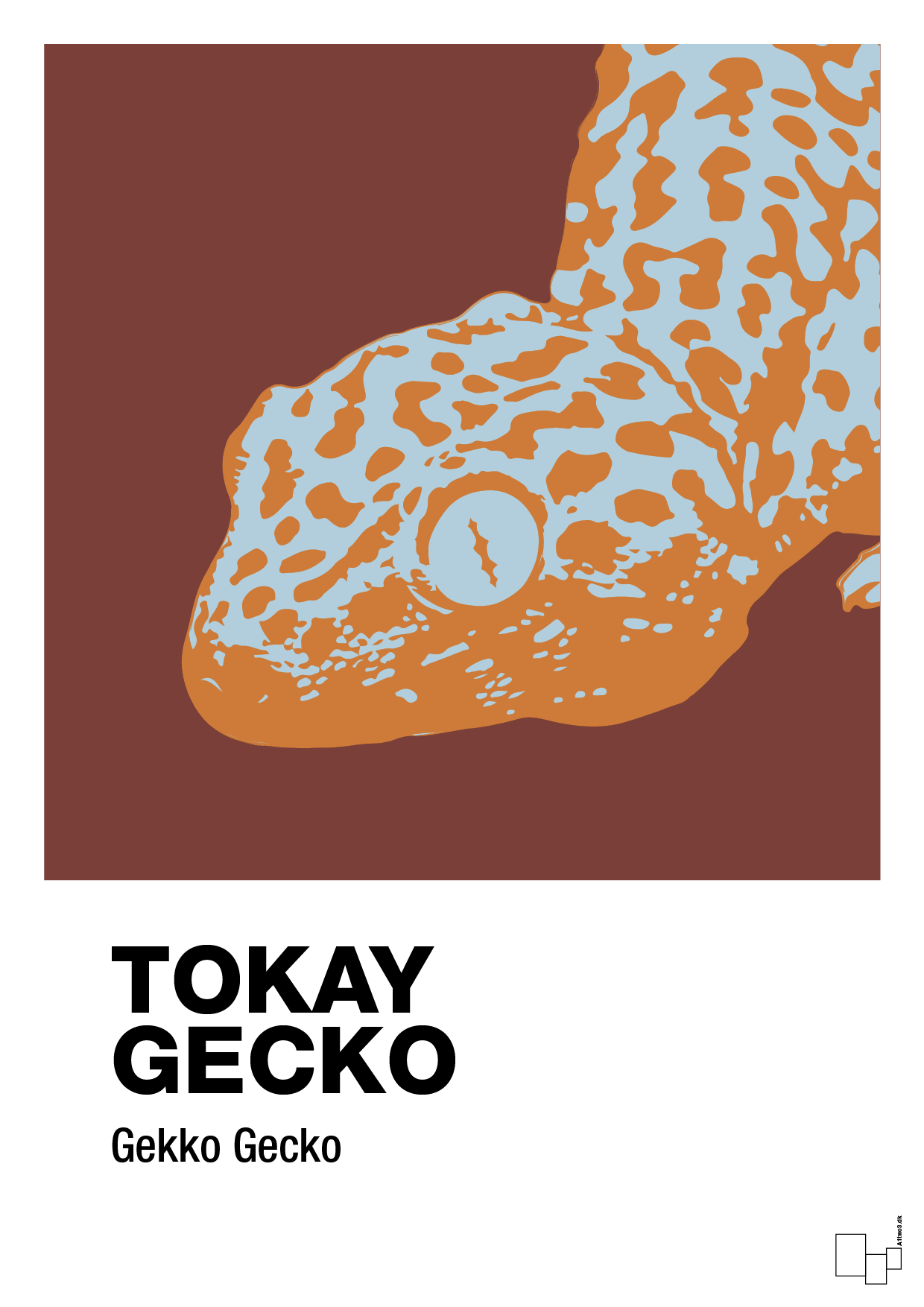 tokay gecko - Plakat med Videnskab i Red Pepper