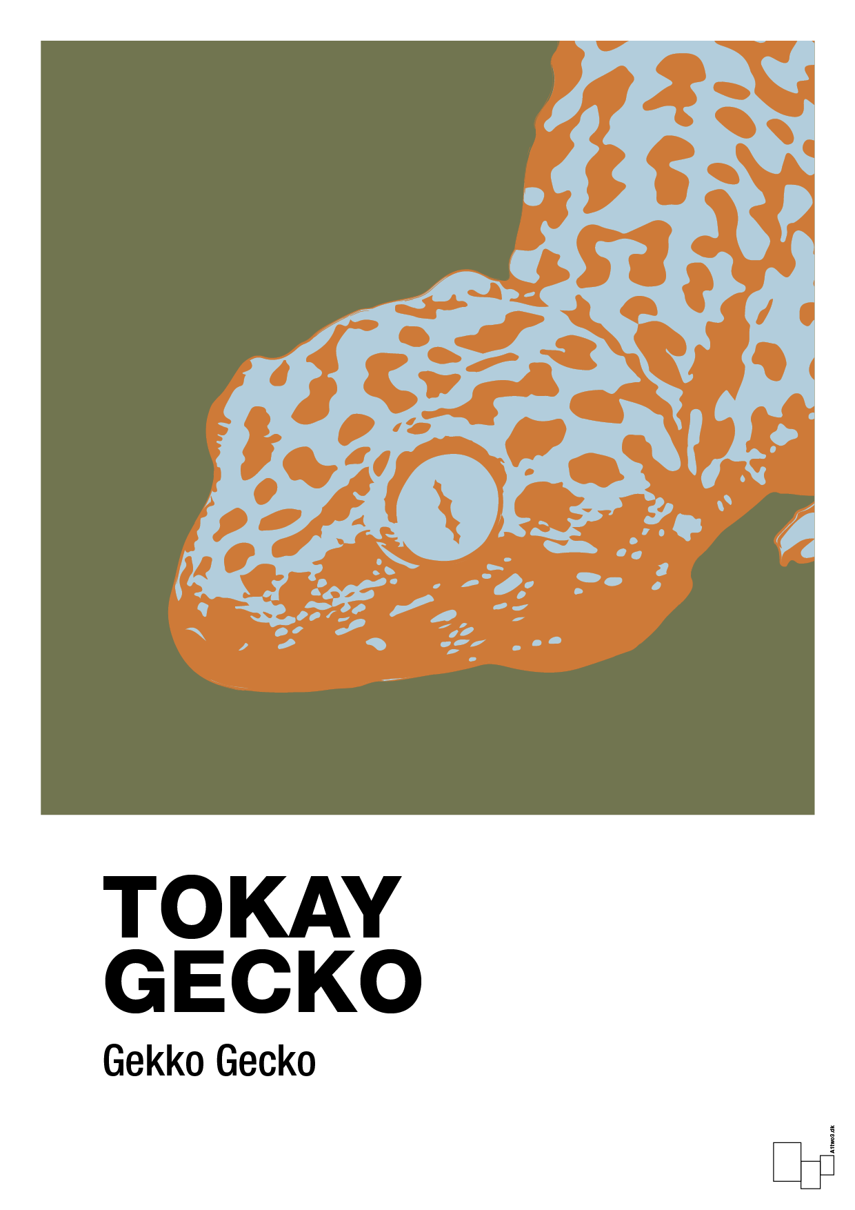 tokay gecko - Plakat med Videnskab i Secret Meadow