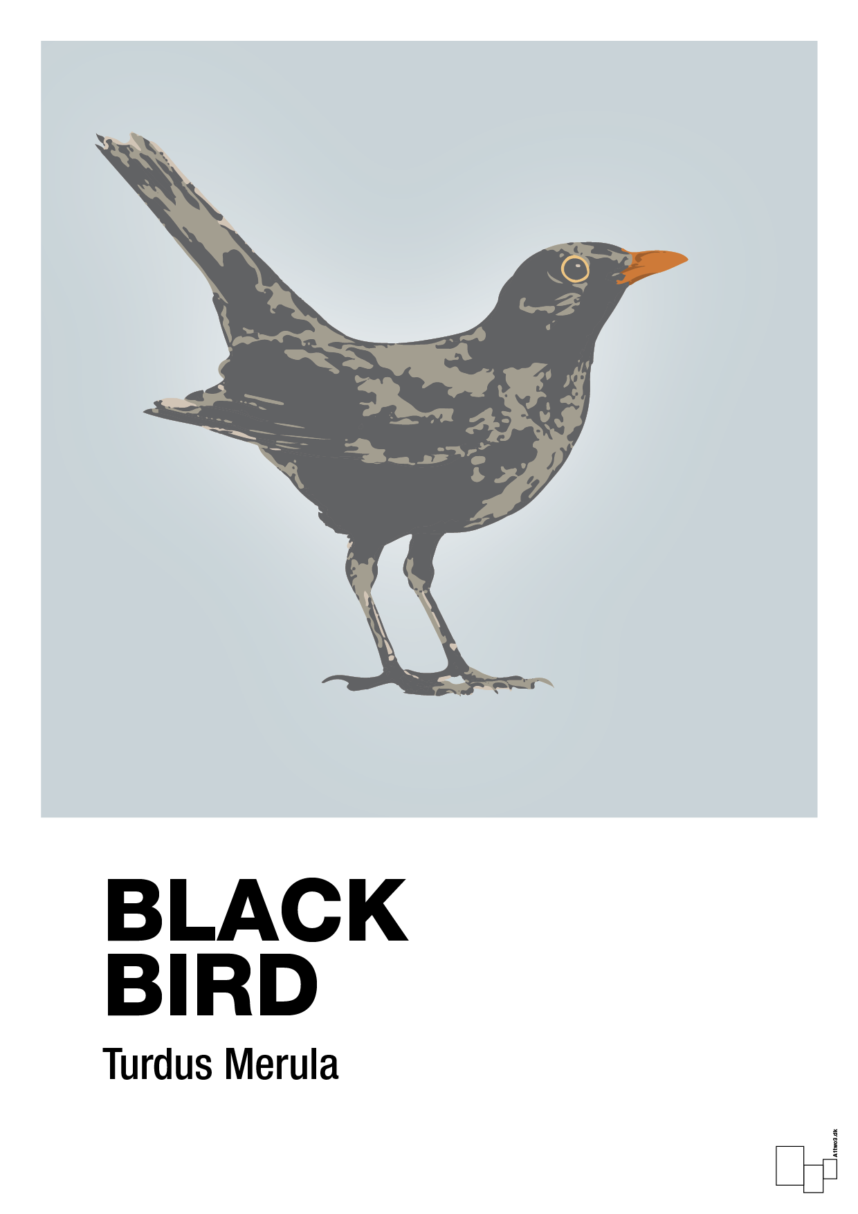 black bird - Plakat med Videnskab i Light Drizzle