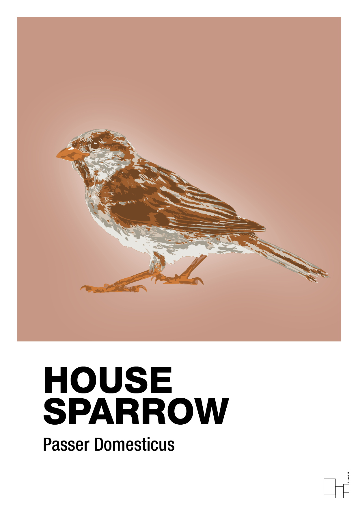 house sparrow - Plakat med Videnskab i Powder