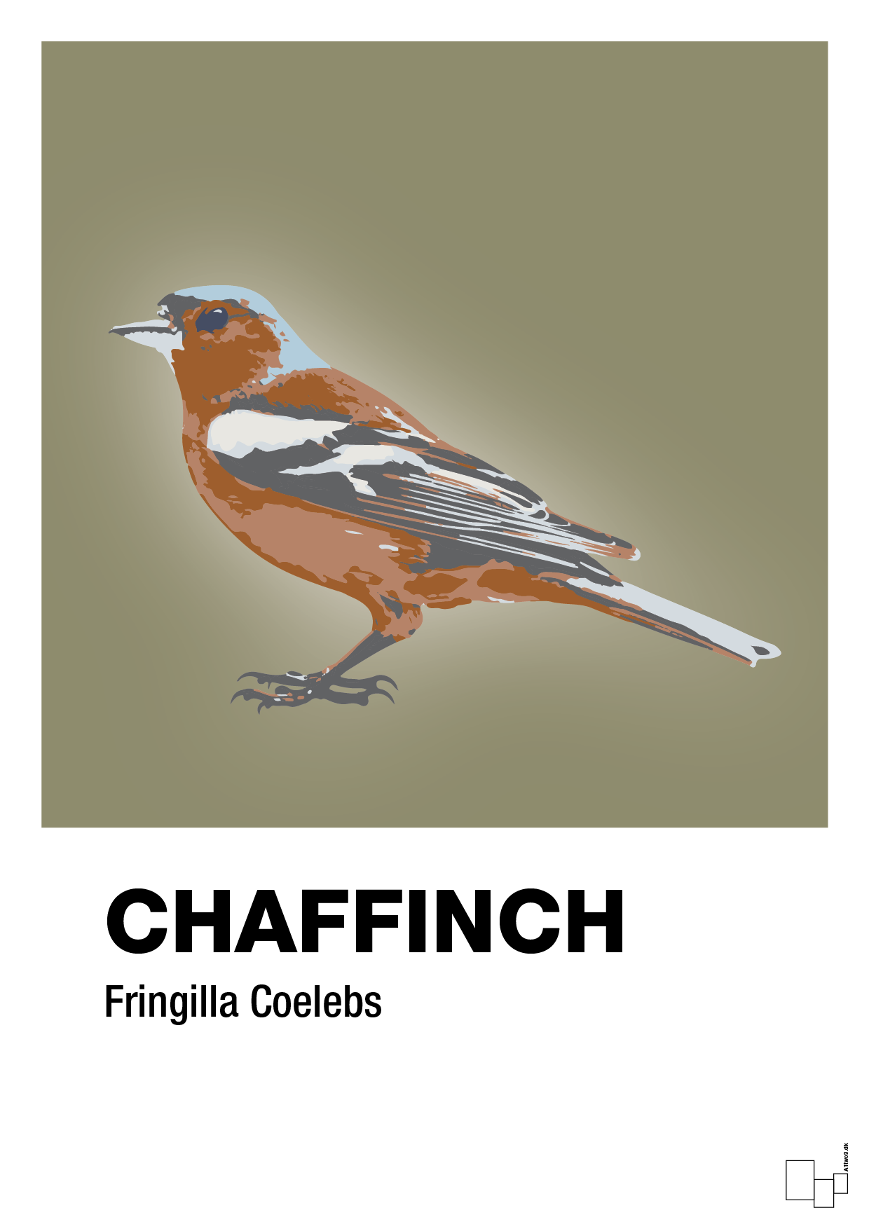 chaffinch - Plakat med Videnskab i Misty Forrest