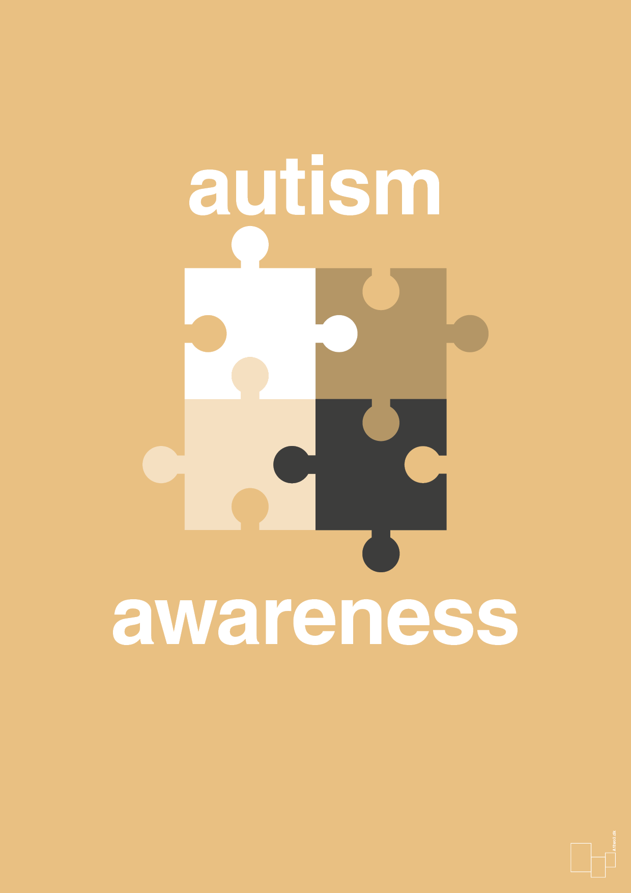 autism awareness - Plakat med Samfund i Charismatic