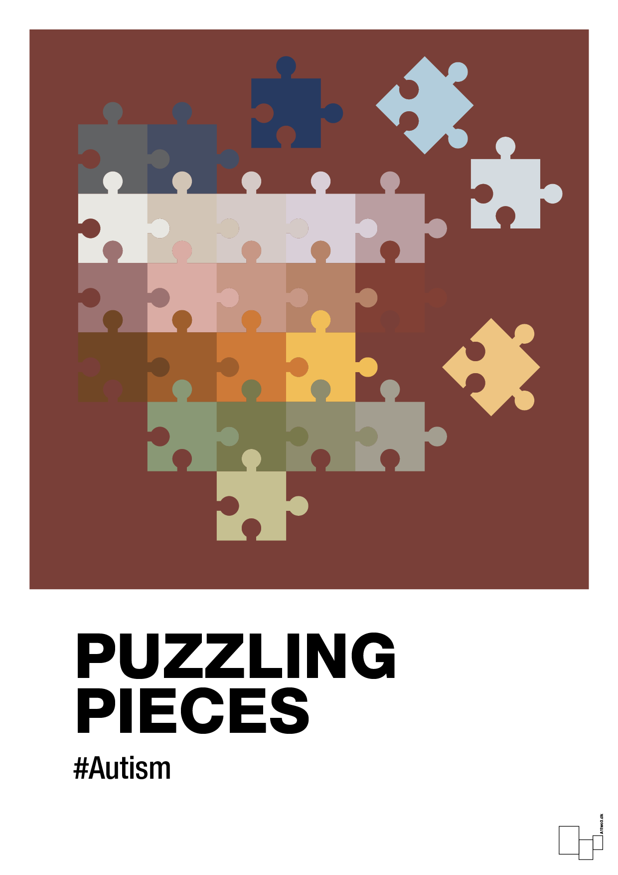 puzzling pieces - Plakat med Samfund i Red Pepper