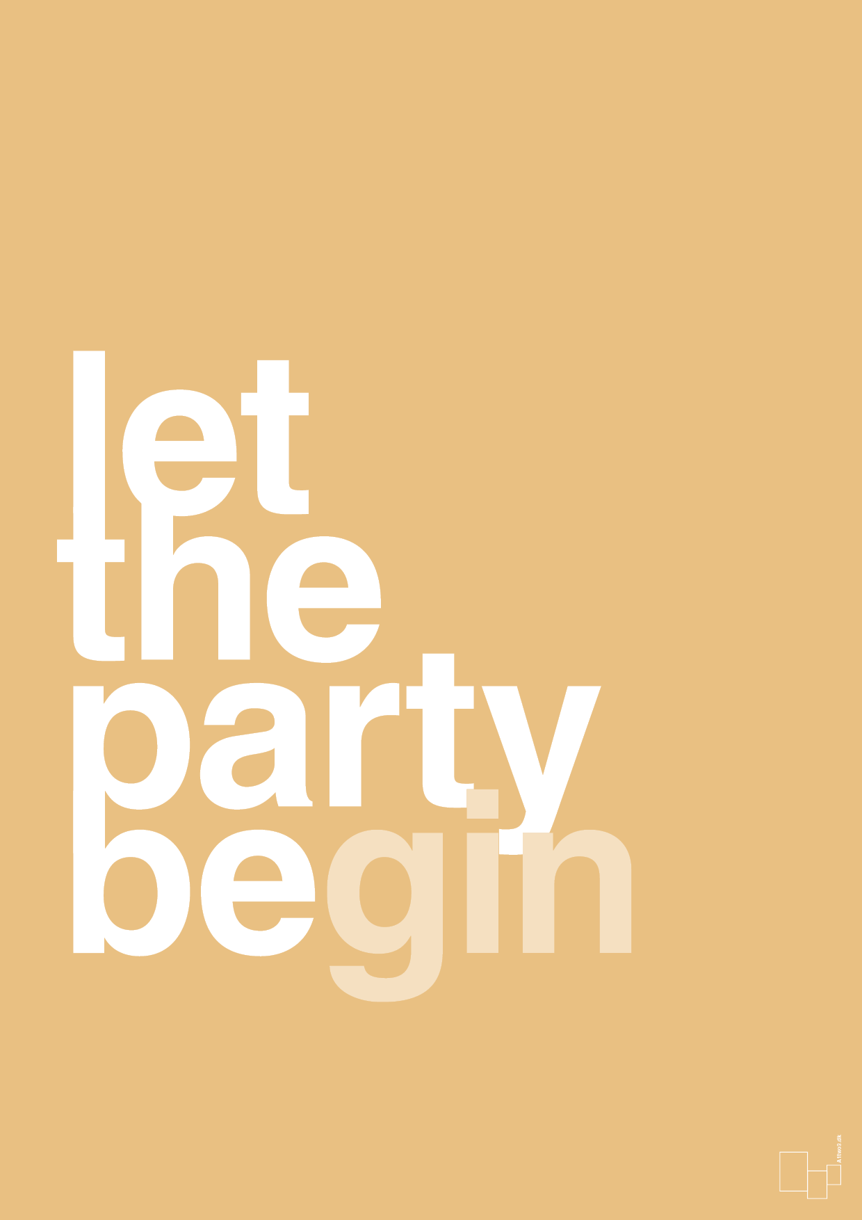 let the party begin - Plakat med Ordsprog i Charismatic