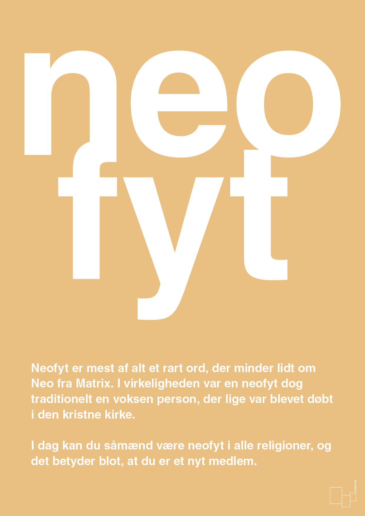 neofyt - Plakat med Ord i Charismatic