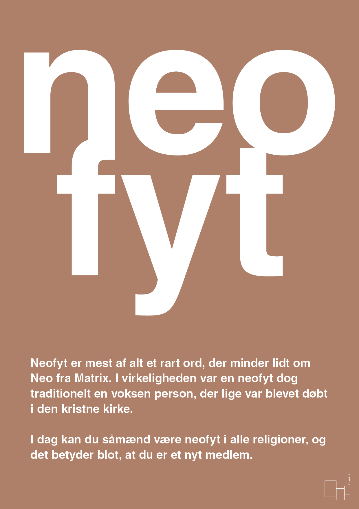 neofyt - Plakat med Ord i Cider Spice