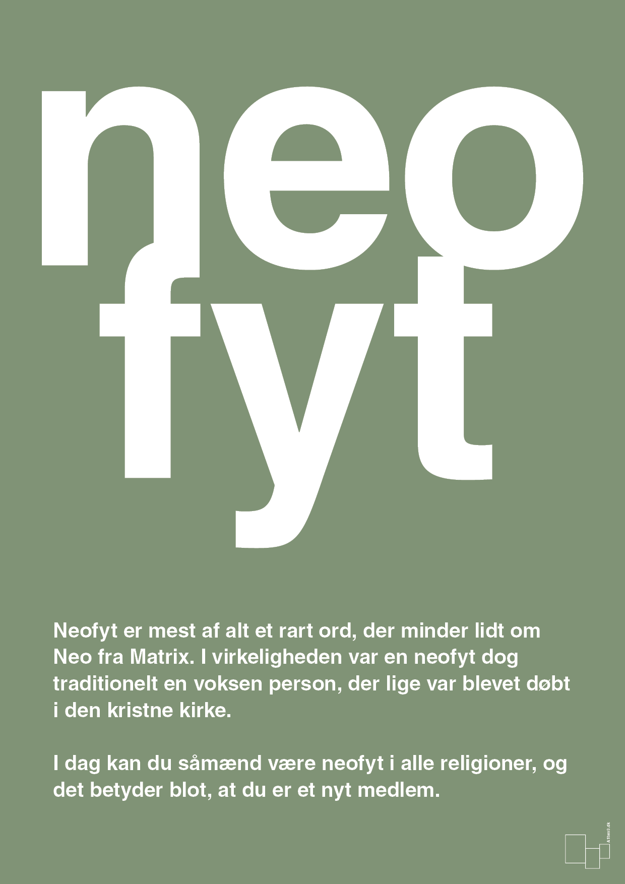 neofyt - Plakat med Ord i Jade