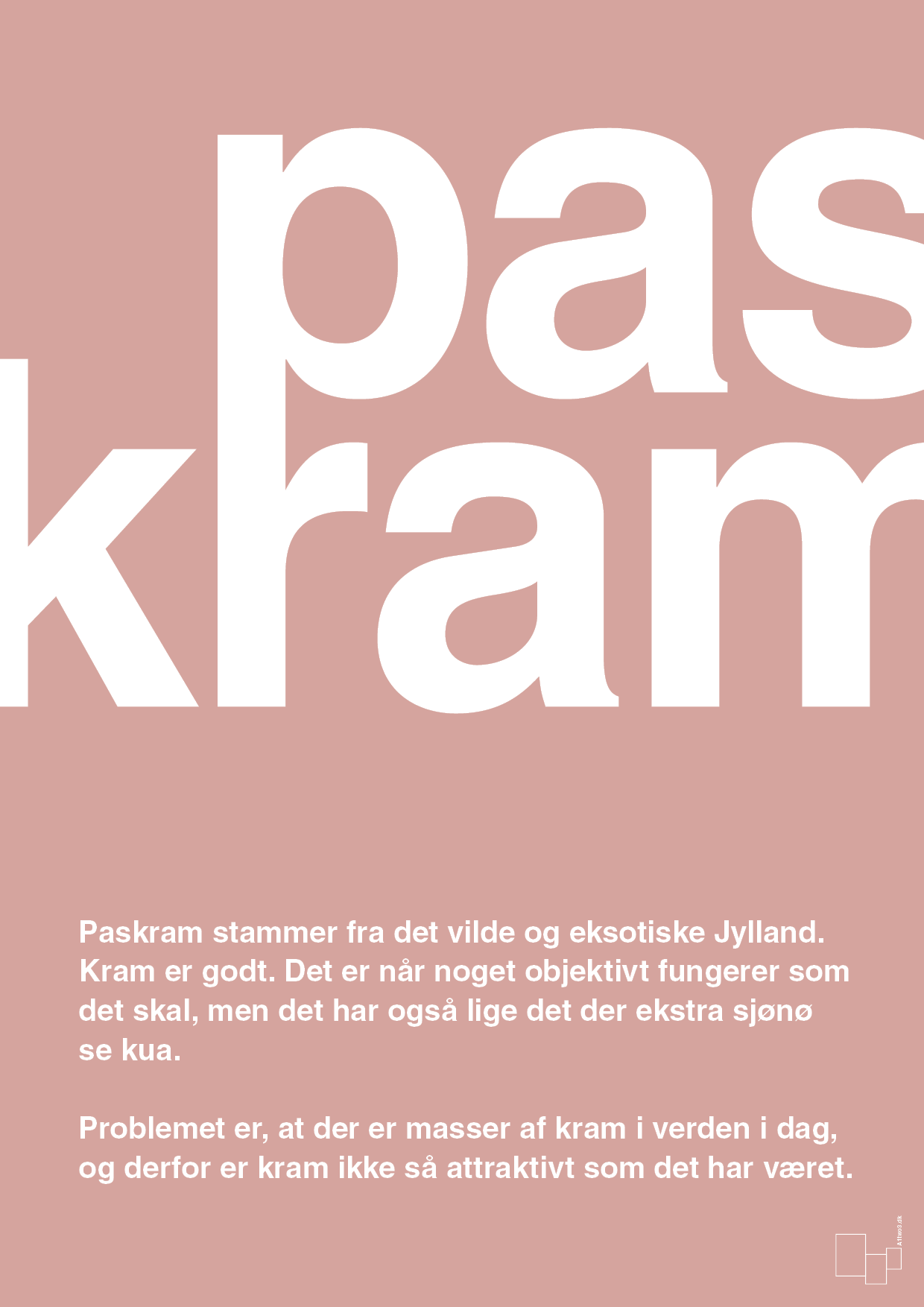 paskram - Plakat med Ord i Bubble Shell