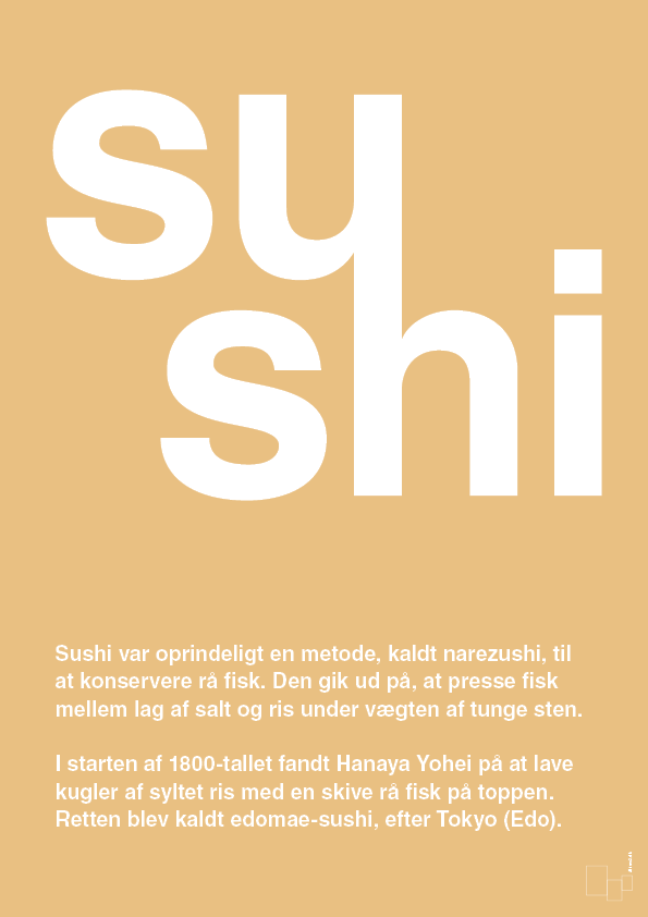 sushi - Plakat med Ord i Charismatic