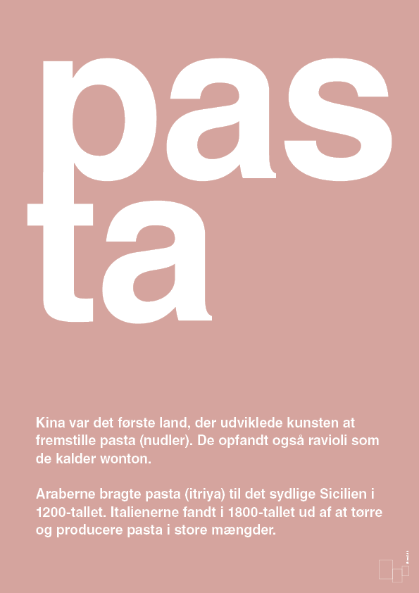 pasta - Plakat med Ord i Bubble Shell