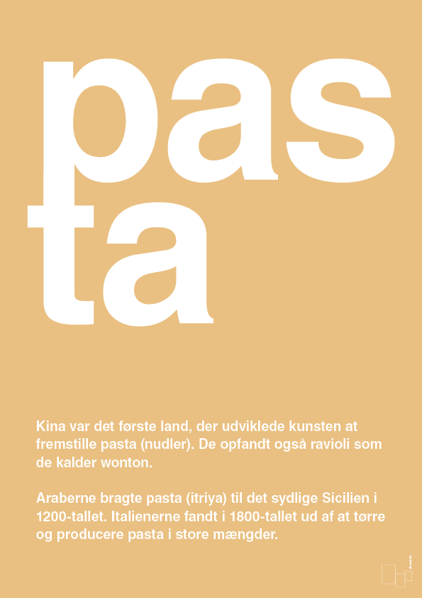 pasta - Plakat med Ord i Charismatic