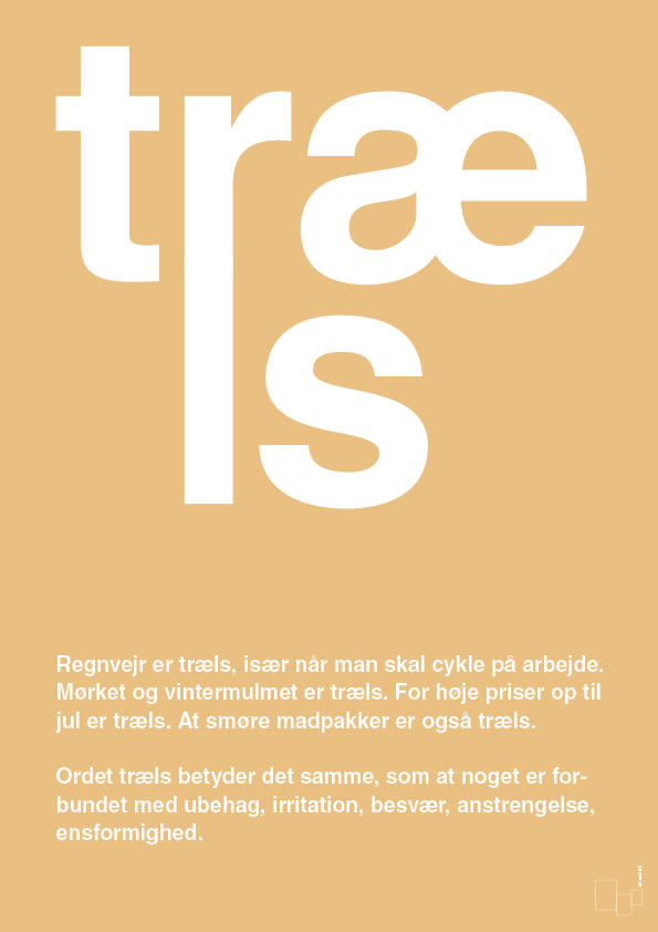 træls - Plakat med Ord i Charismatic