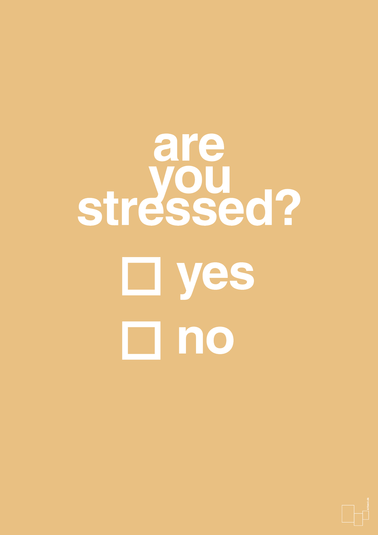 are you stressed - Plakat med Ordsprog i Charismatic