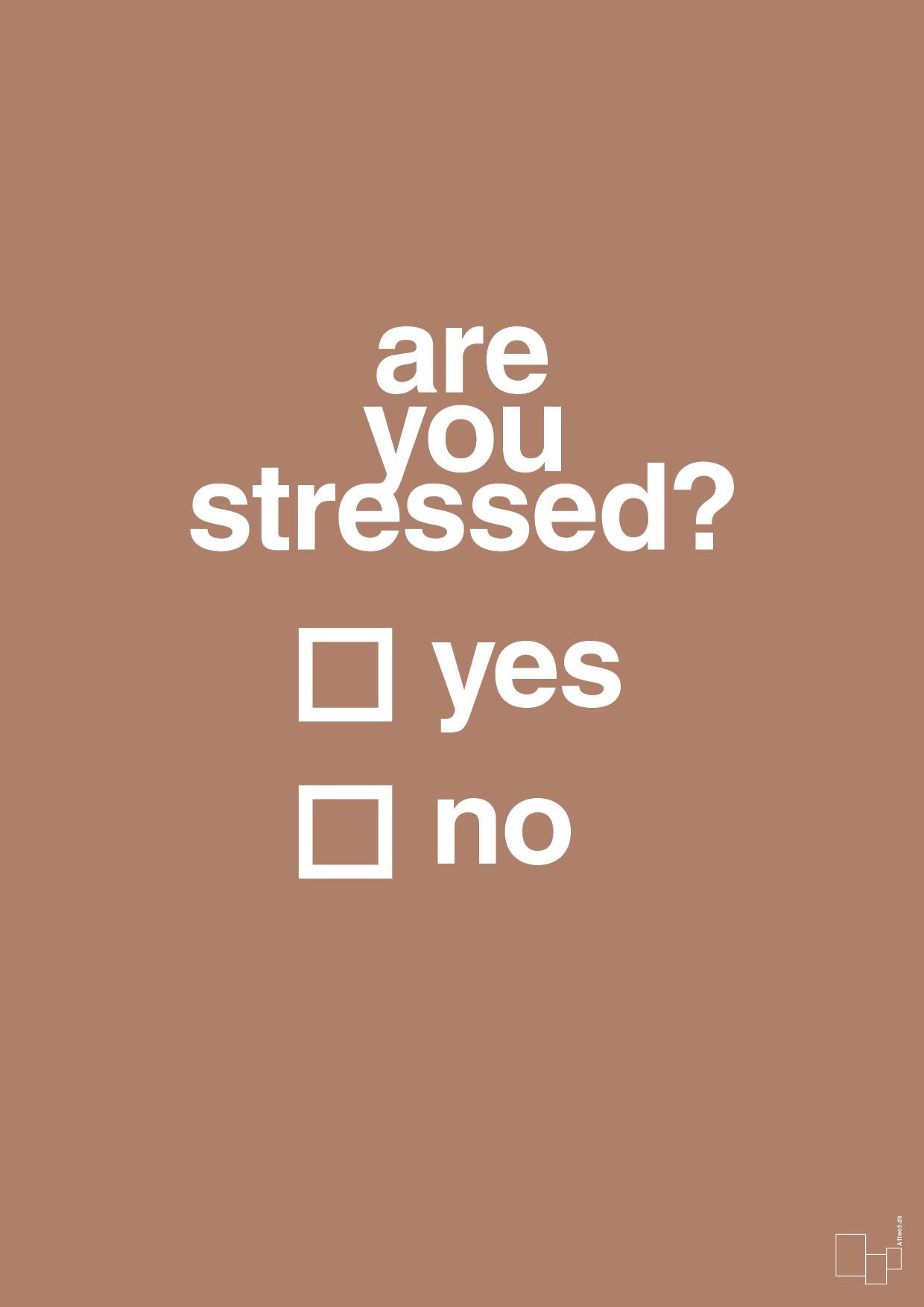 are you stressed - Plakat med Ordsprog i Cider Spice