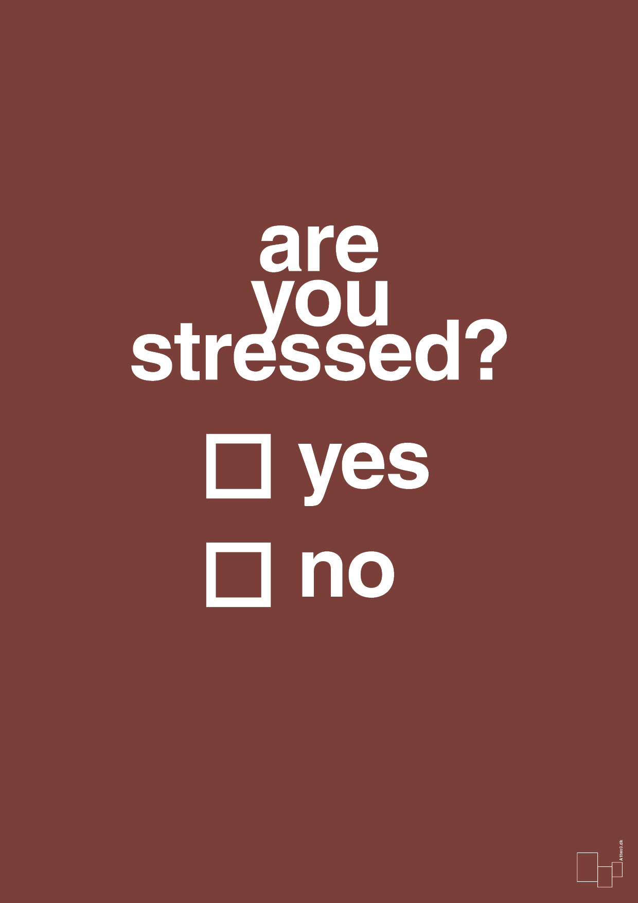 are you stressed - Plakat med Ordsprog i Red Pepper