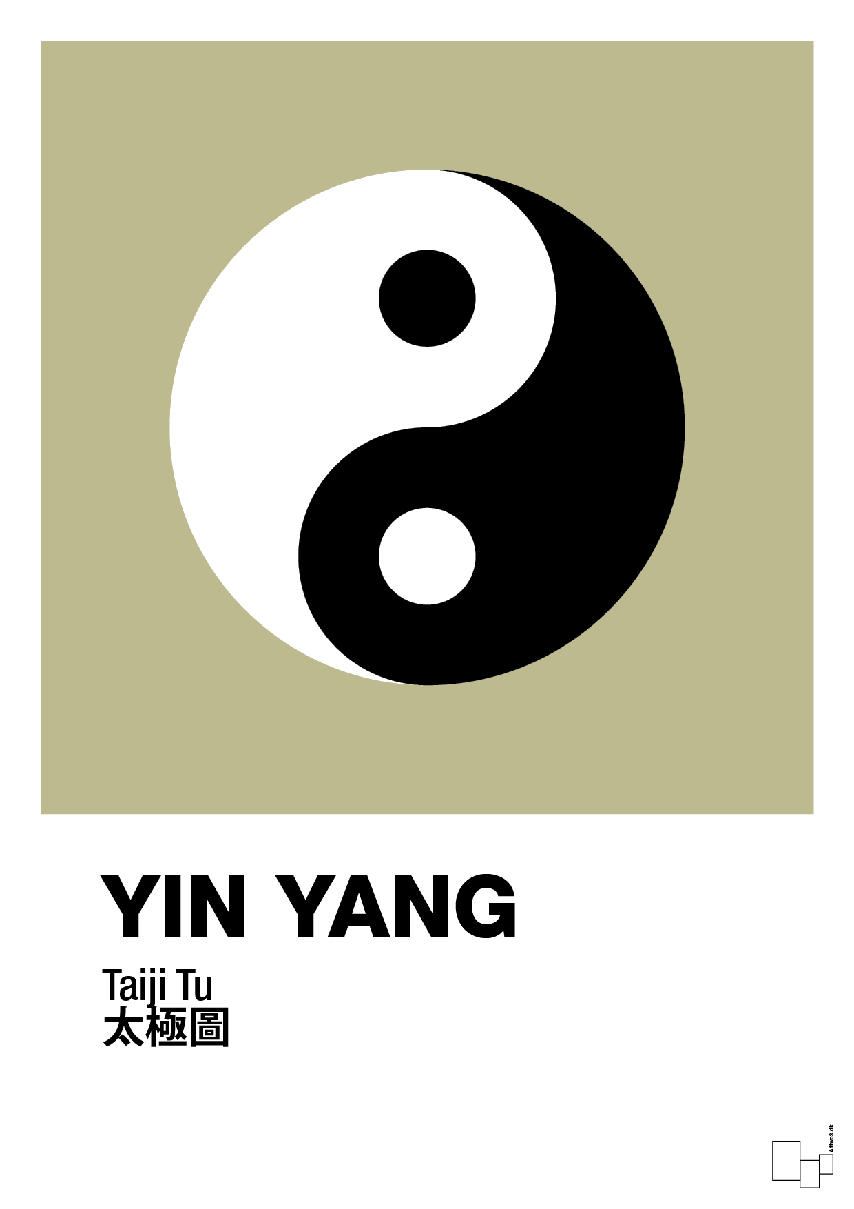 yin yang - Plakat med Videnskab i Back to Nature
