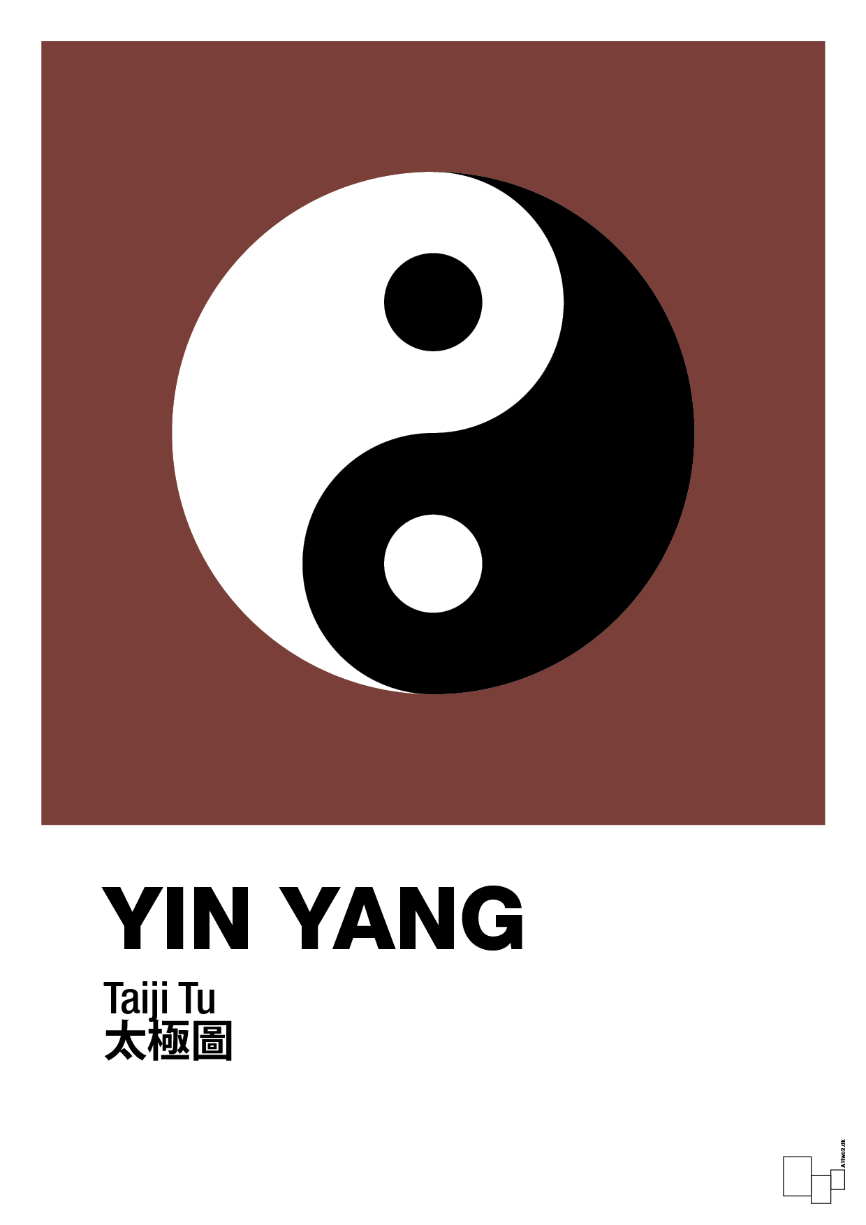 yin yang - Plakat med Videnskab i Red Pepper