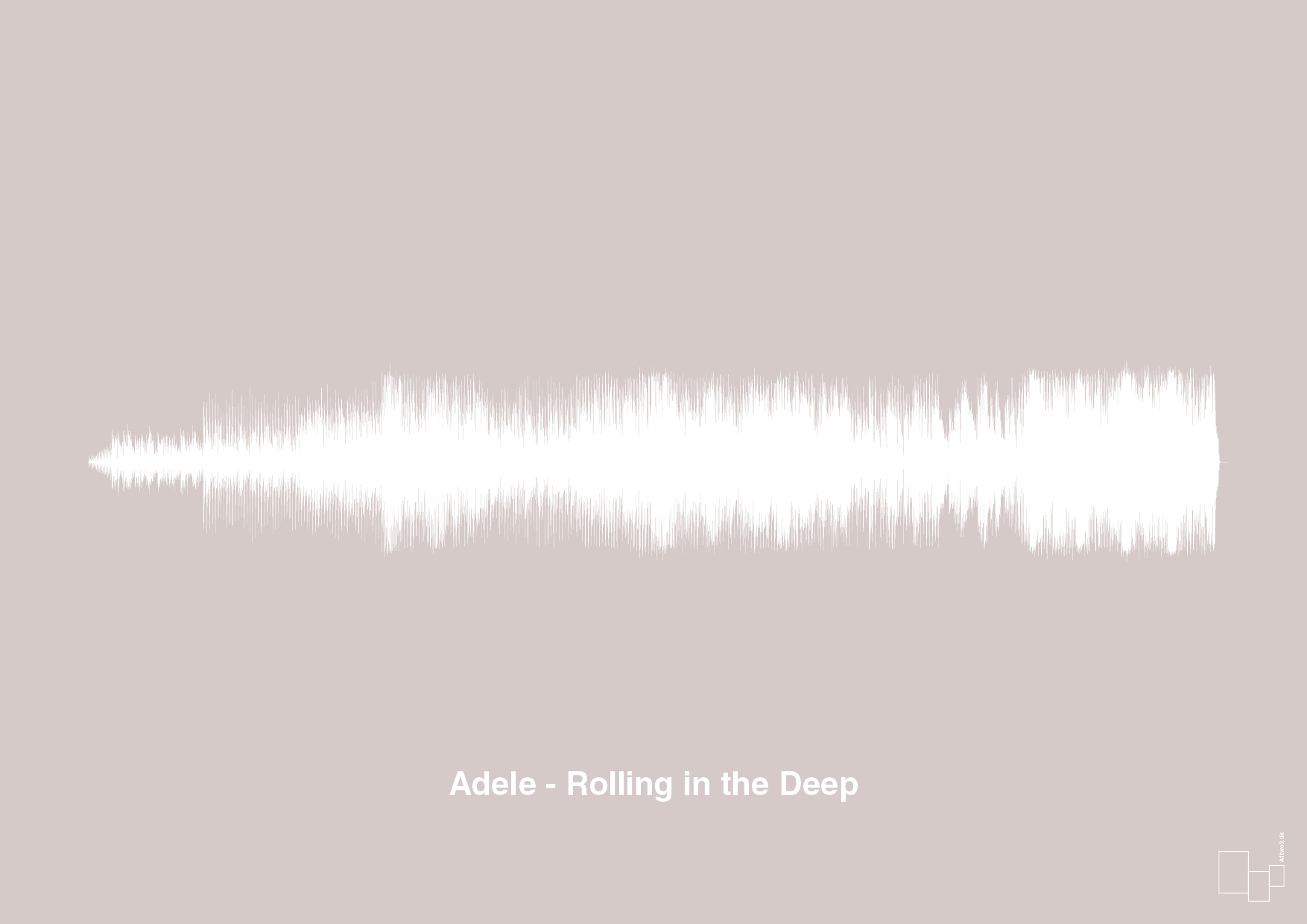 adele - rolling in the deep - Plakat med Musik i Broken Beige