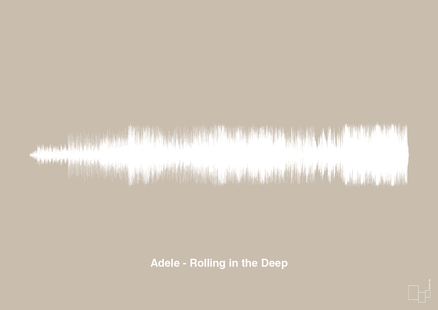 adele - rolling in the deep - Plakat med Musik i Creamy Mushroom