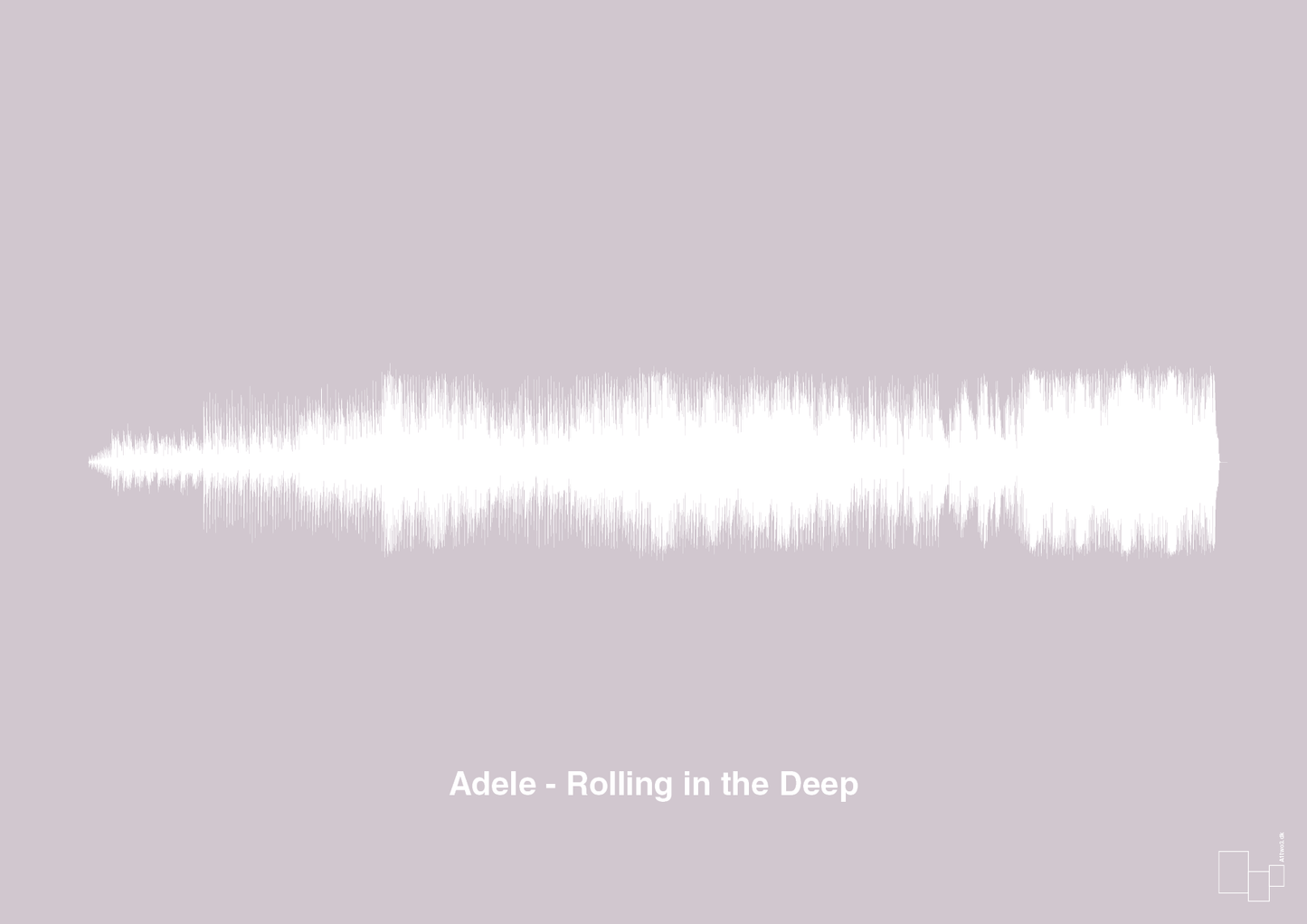 adele - rolling in the deep - Plakat med Musik i Dusty Lilac