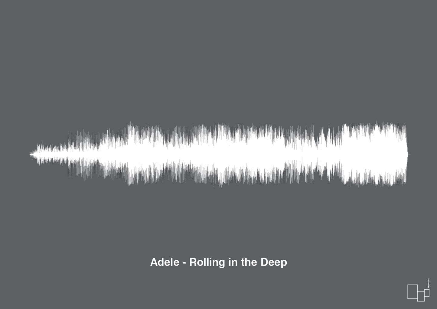 adele - rolling in the deep - Plakat med Musik i Graphic Charcoal