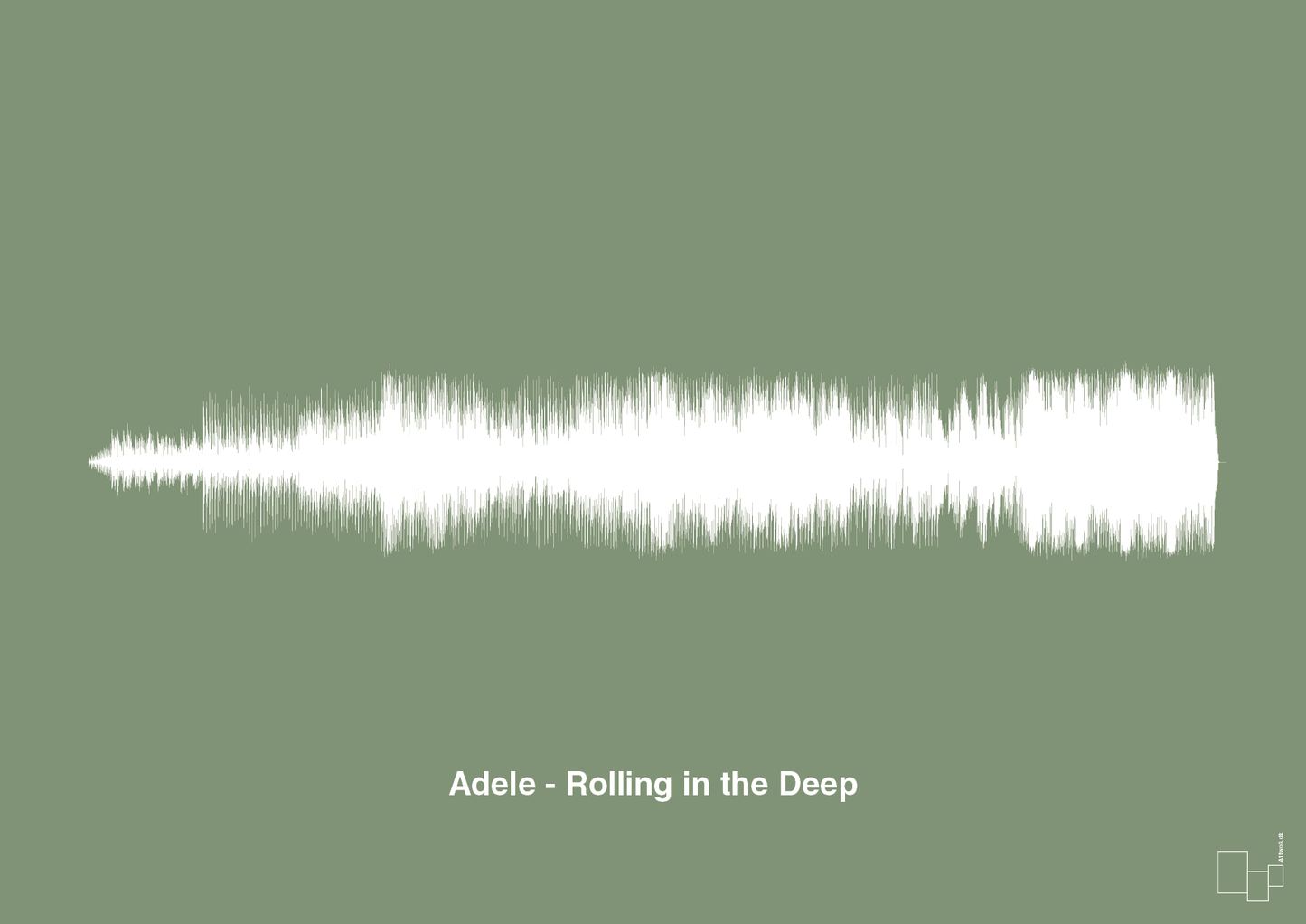 adele - rolling in the deep - Plakat med Musik i Jade