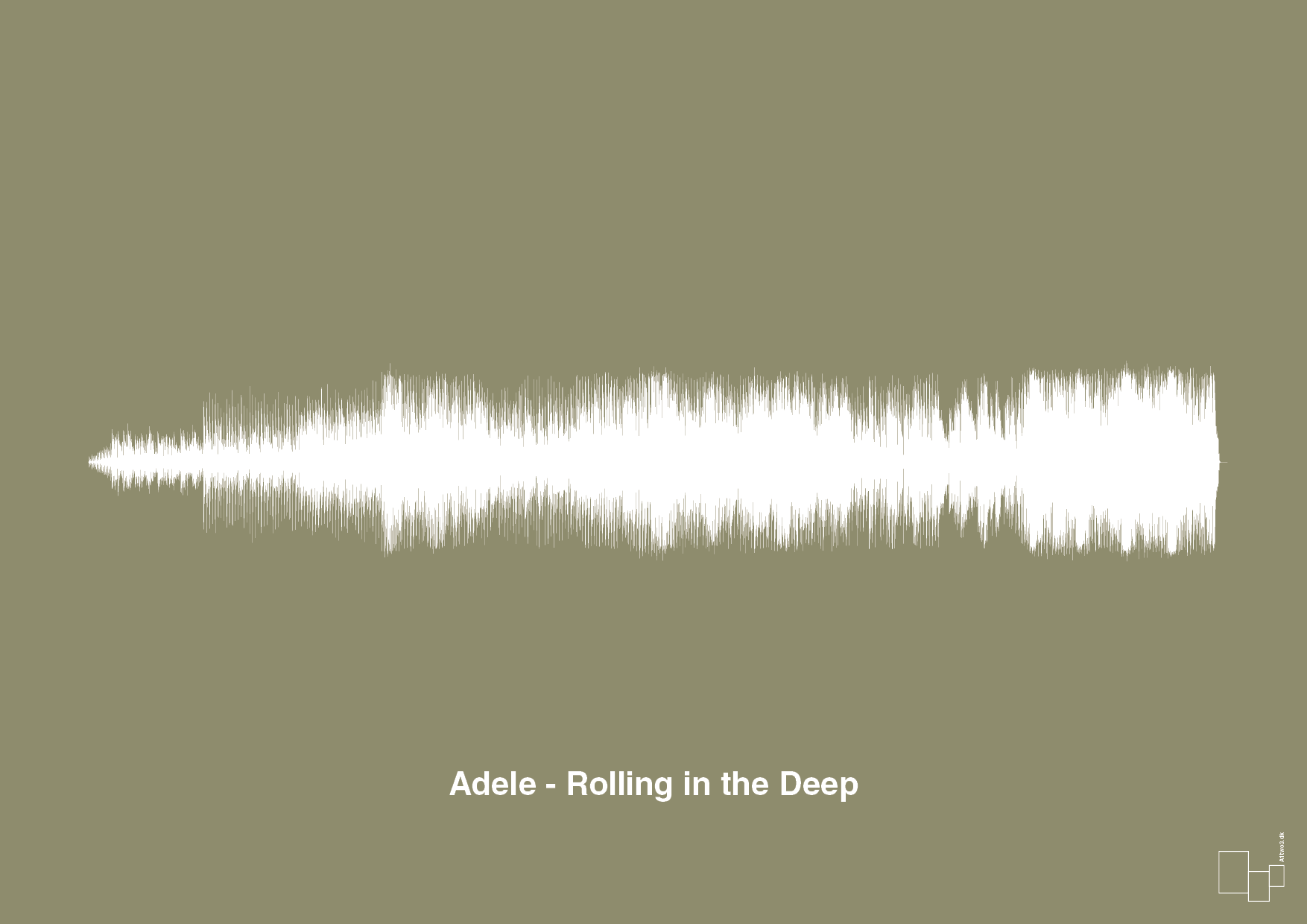 adele - rolling in the deep - Plakat med Musik i Misty Forrest