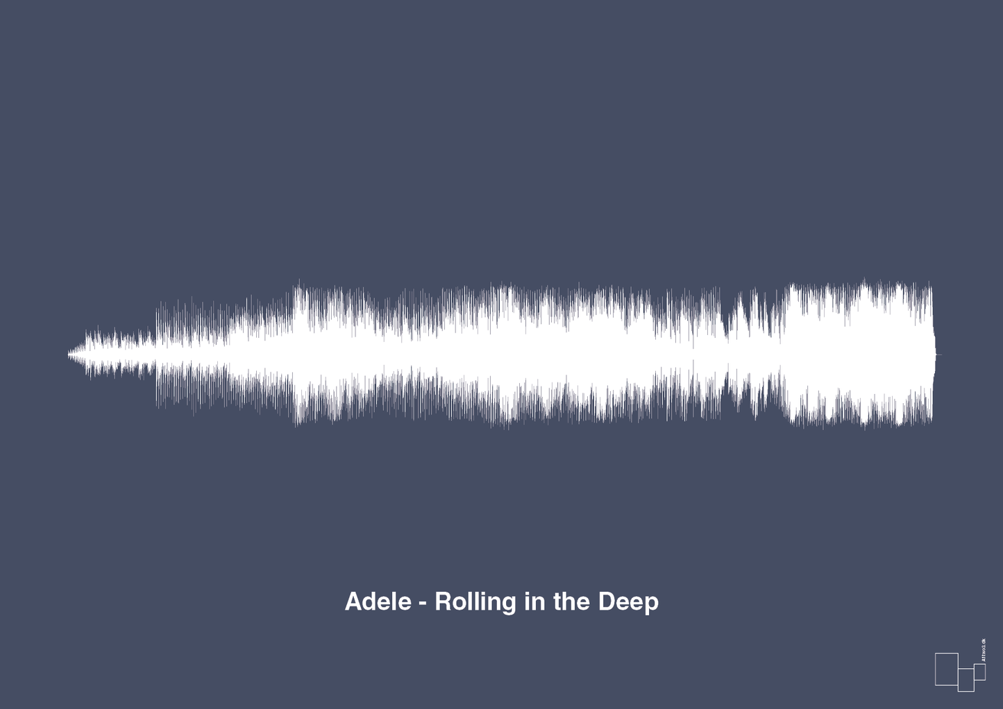 adele - rolling in the deep - Plakat med Musik i Petrol