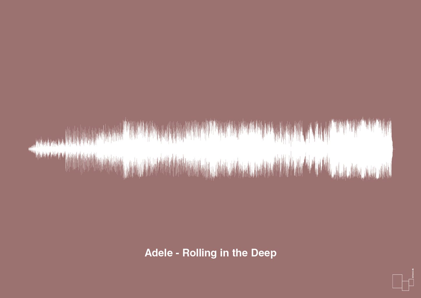 adele - rolling in the deep - Plakat med Musik i Plum
