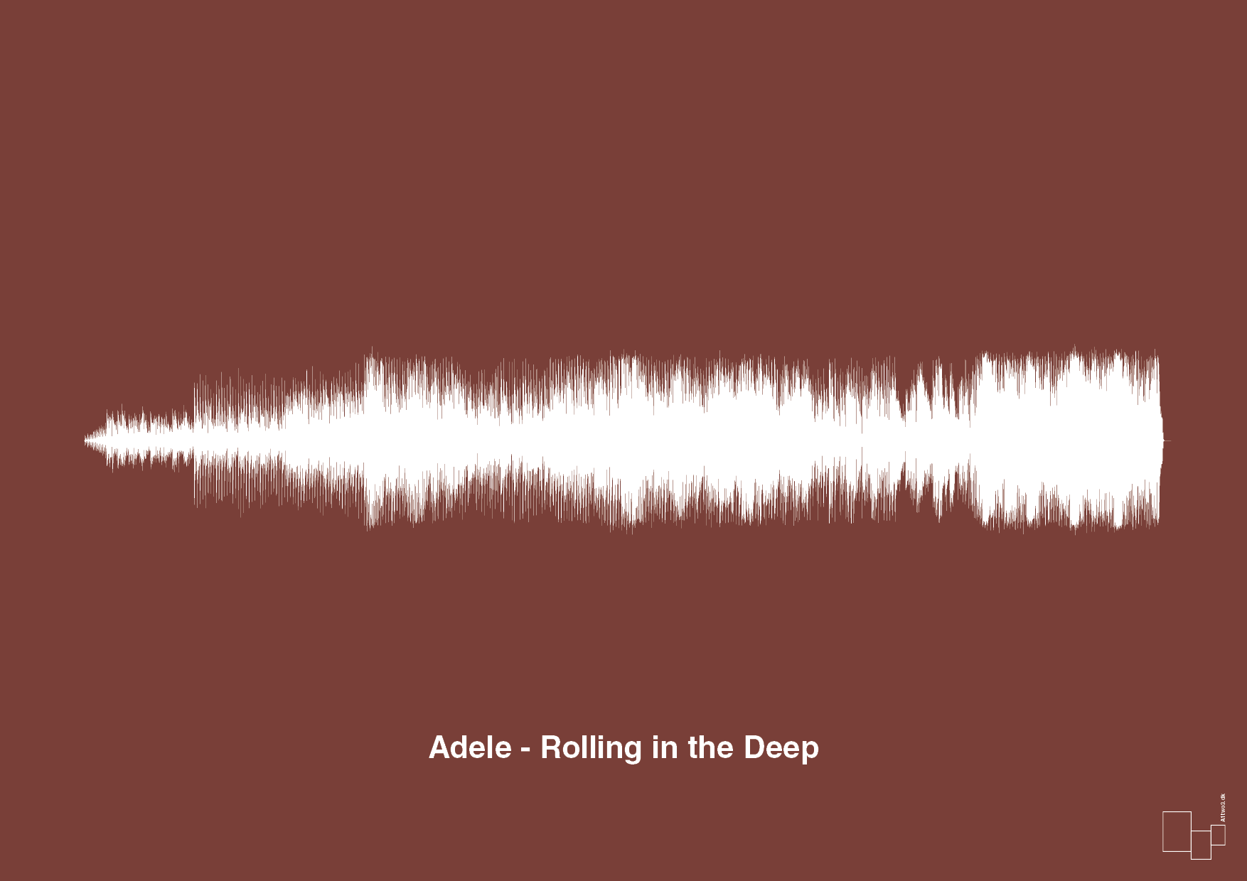 adele - rolling in the deep - Plakat med Musik i Red Pepper
