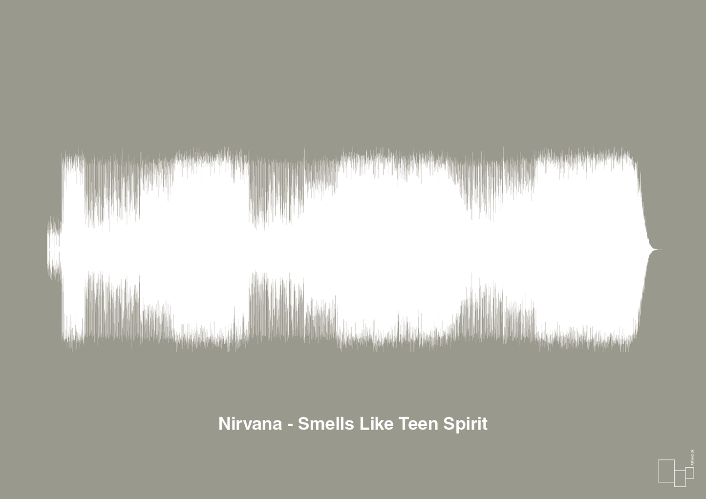 nirvana - smells like teen spirit - Plakat med Musik i Battleship Gray