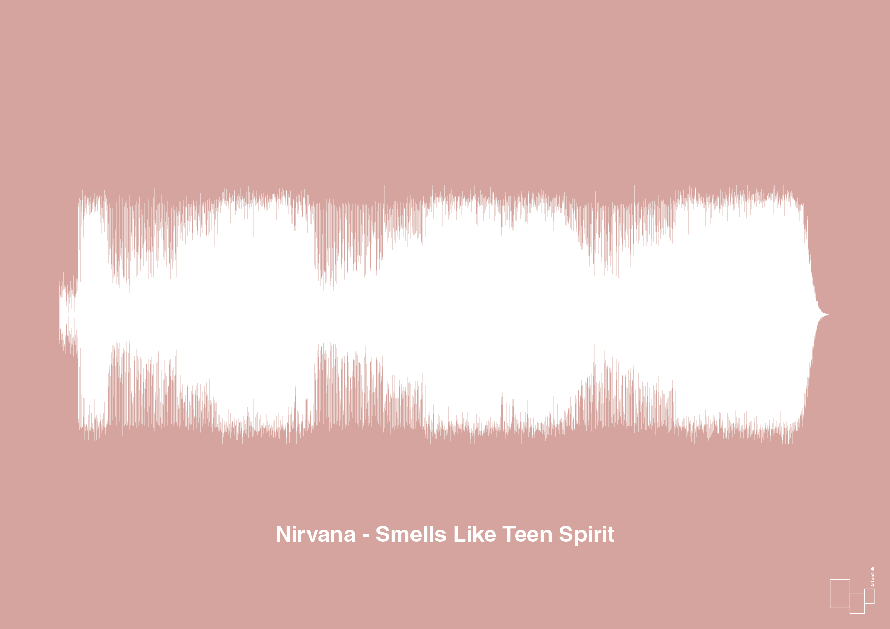 nirvana - smells like teen spirit - Plakat med Musik i Bubble Shell