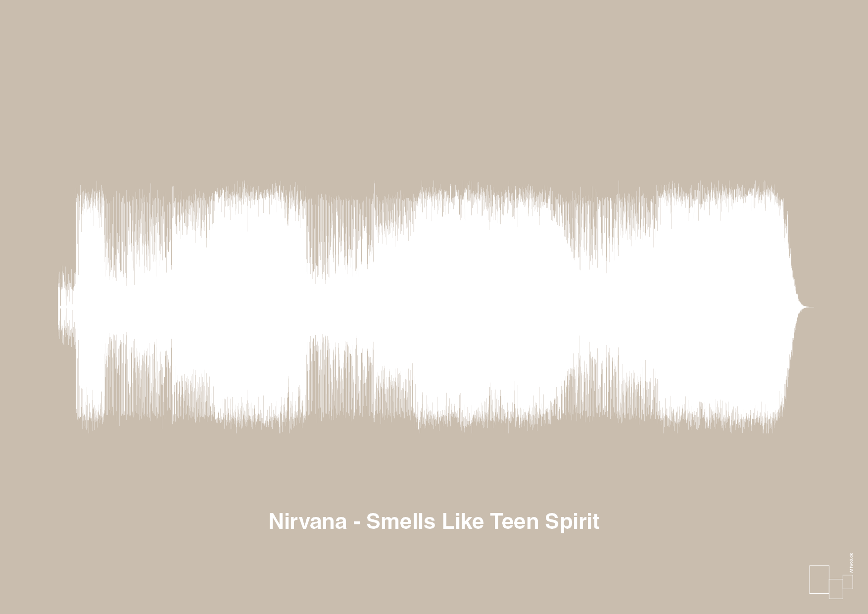 nirvana - smells like teen spirit - Plakat med Musik i Creamy Mushroom