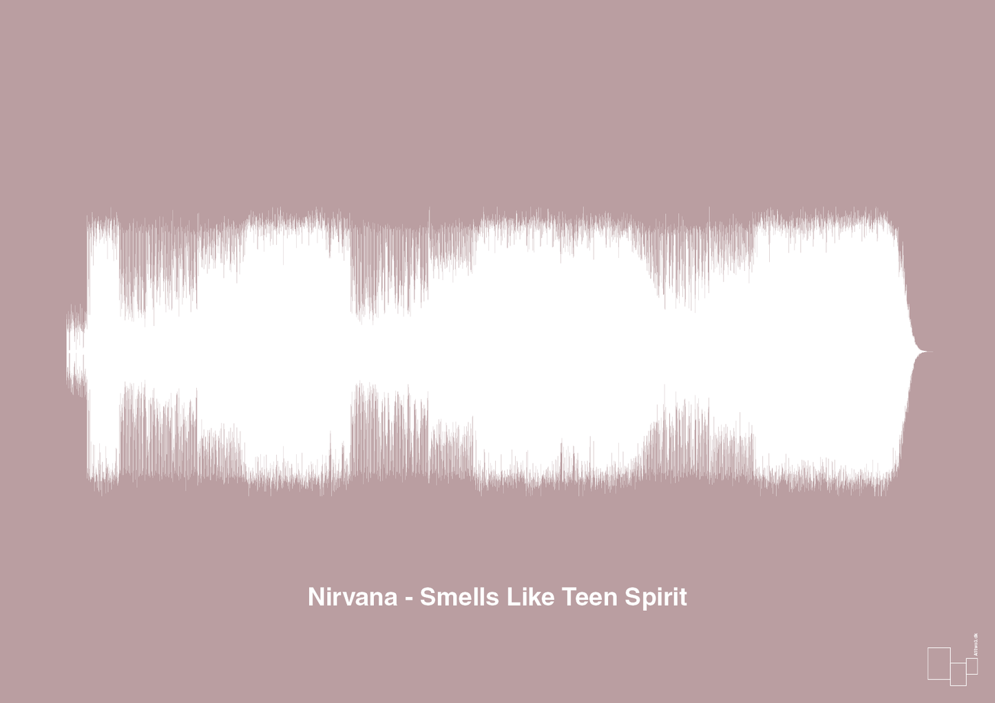 nirvana - smells like teen spirit - Plakat med Musik i Light Rose