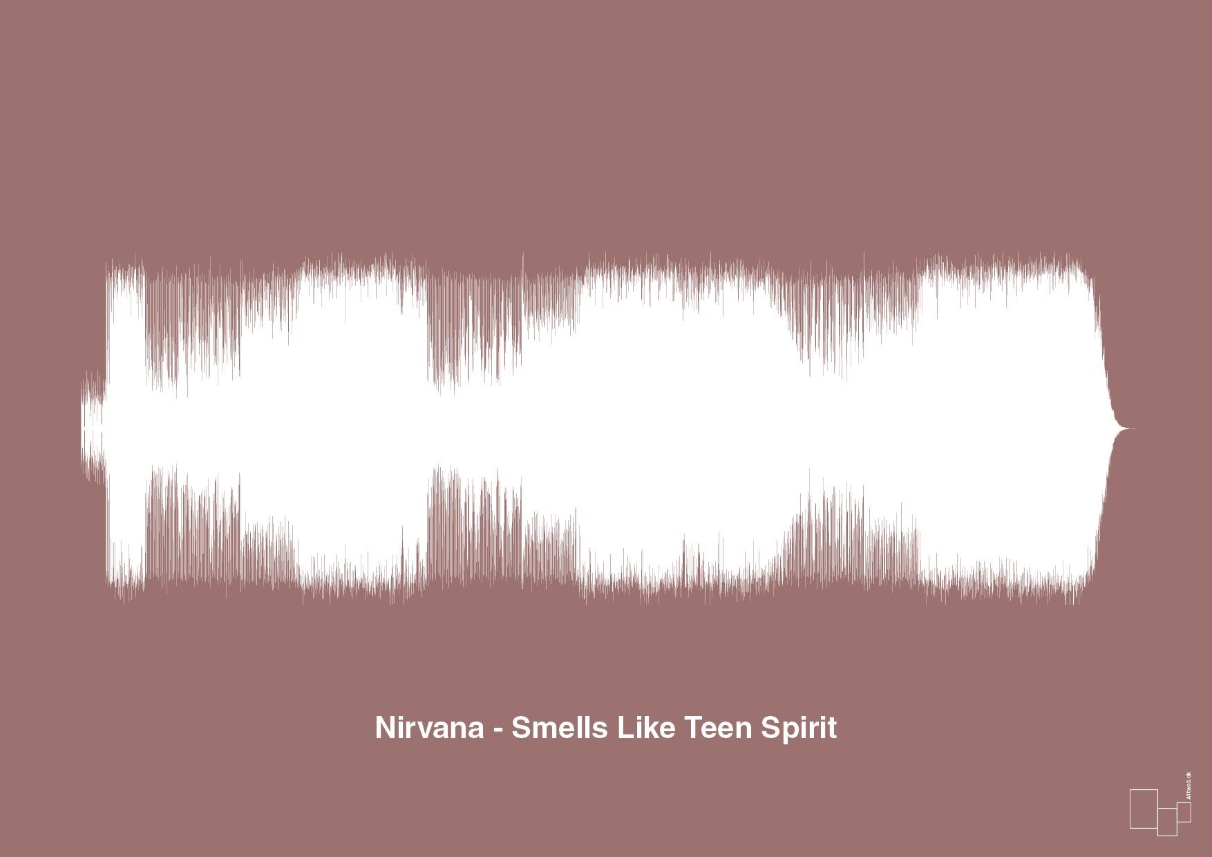 nirvana - smells like teen spirit - Plakat med Musik i Plum