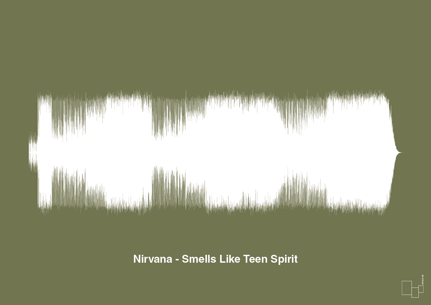 nirvana - smells like teen spirit - Plakat med Musik i Secret Meadow
