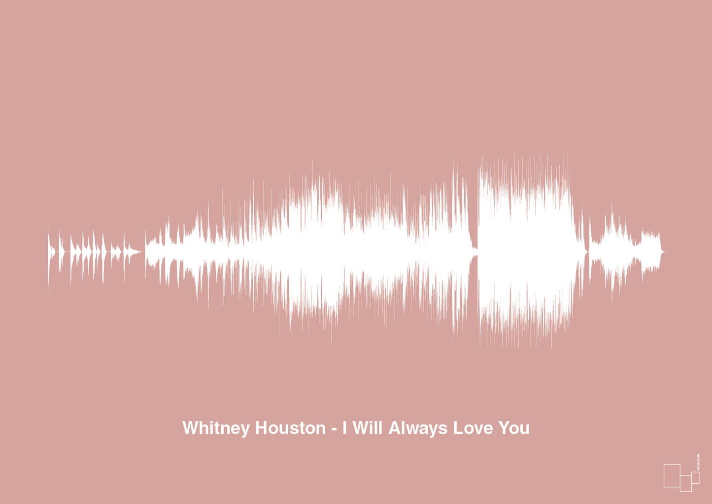 whitney houston - i will always love you - Plakat med Musik i Bubble Shell